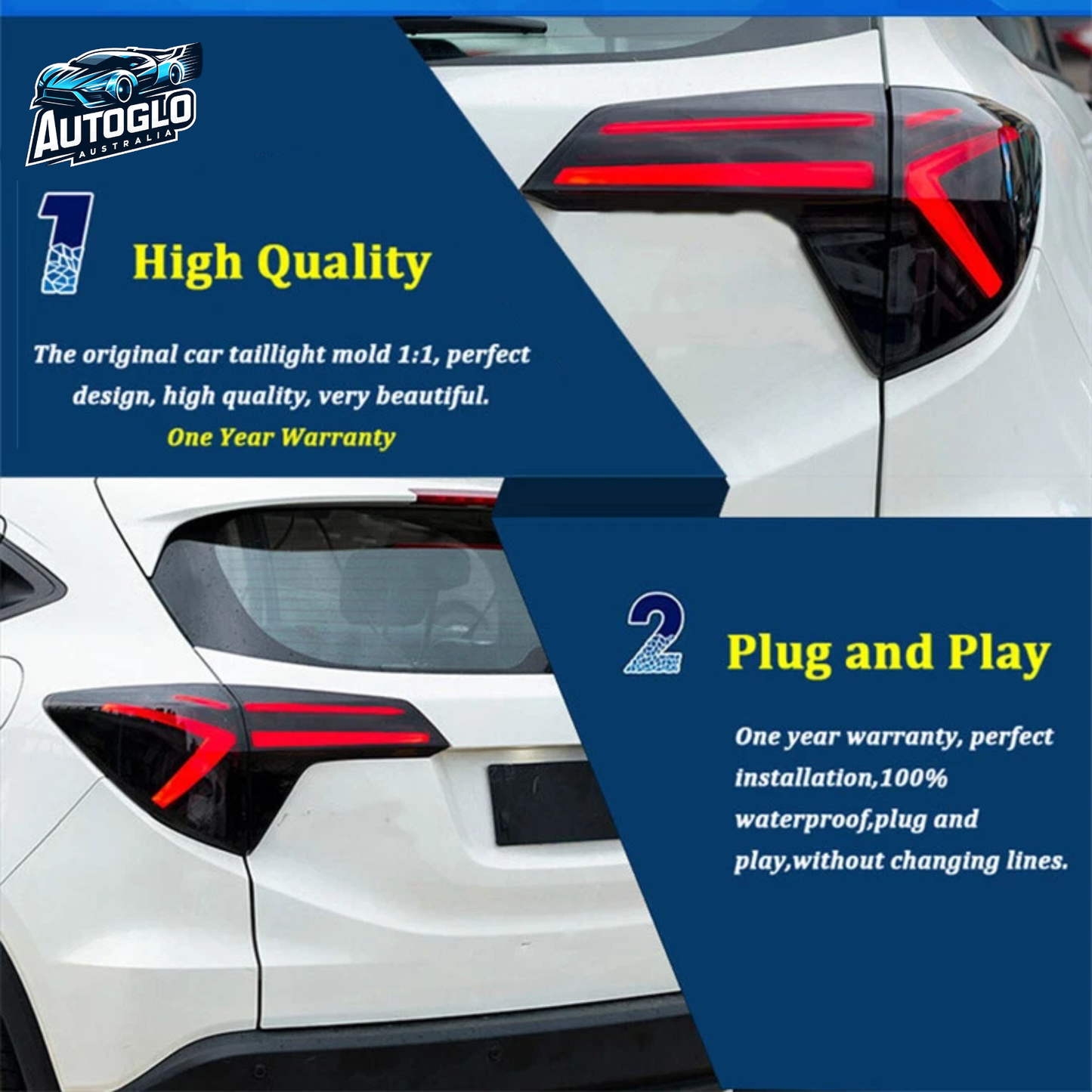 Autoglo Australia Honda Vezel / HR-V 2014–2022 LED Tail Lights