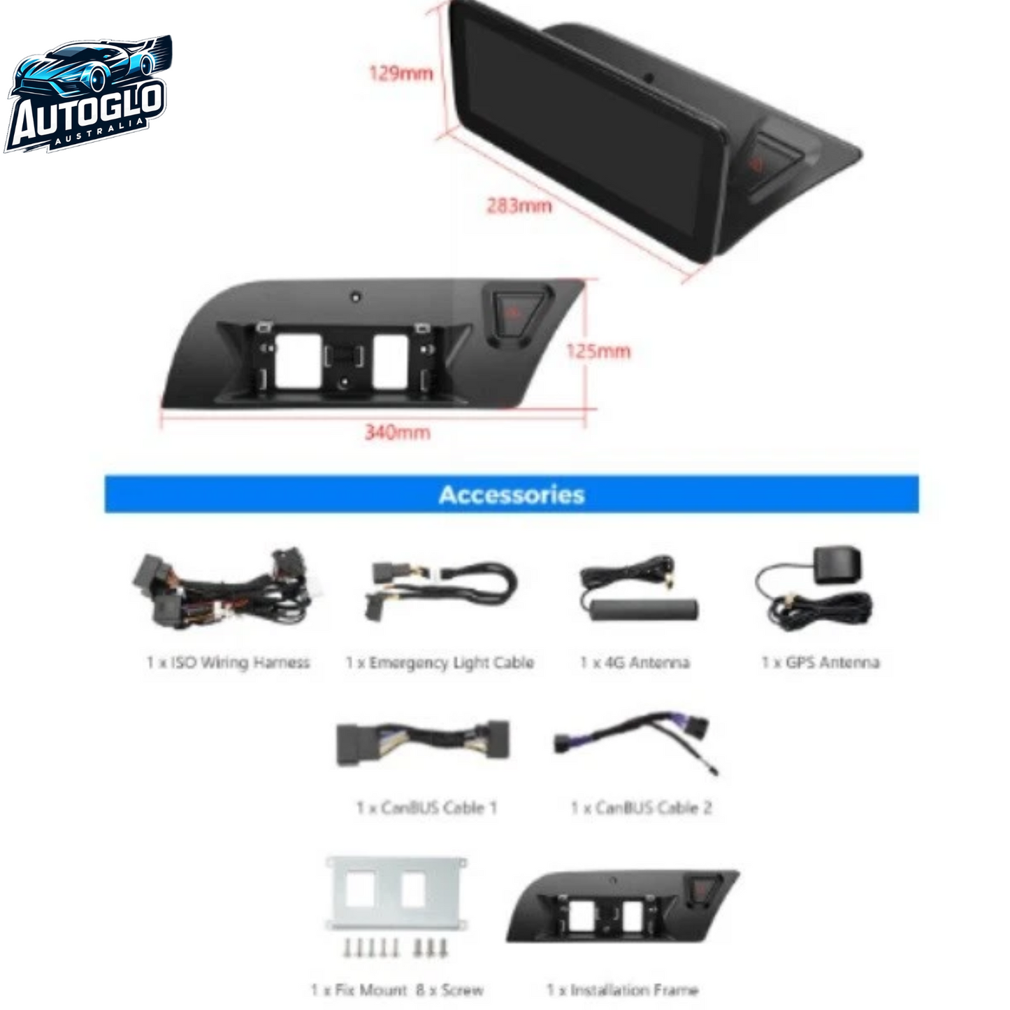 Autoglo Australia 10.25" Android Carplay Car Stereo For Audi A4 B8 A5 CD CHANGER MMI (2009-16)