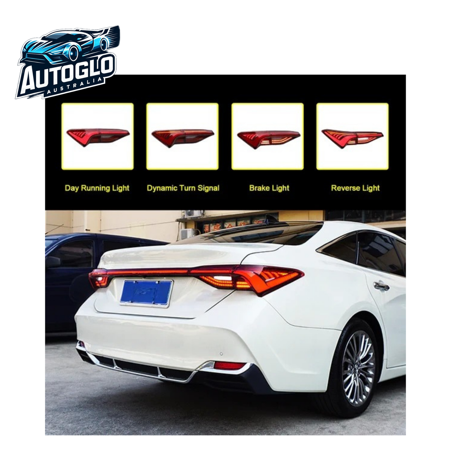 Autoglo Australia For Taillights For Toyota Avalon 2018-2021 DRL Start UP