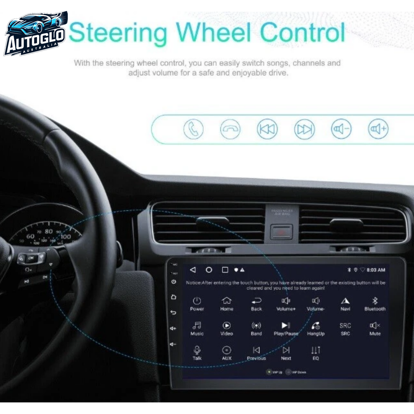 Autoglo Australia 9" Android Carplay Stereo for NISSAN PATROL Y62 ST-L/ TI 2GB+32G (2010-20)