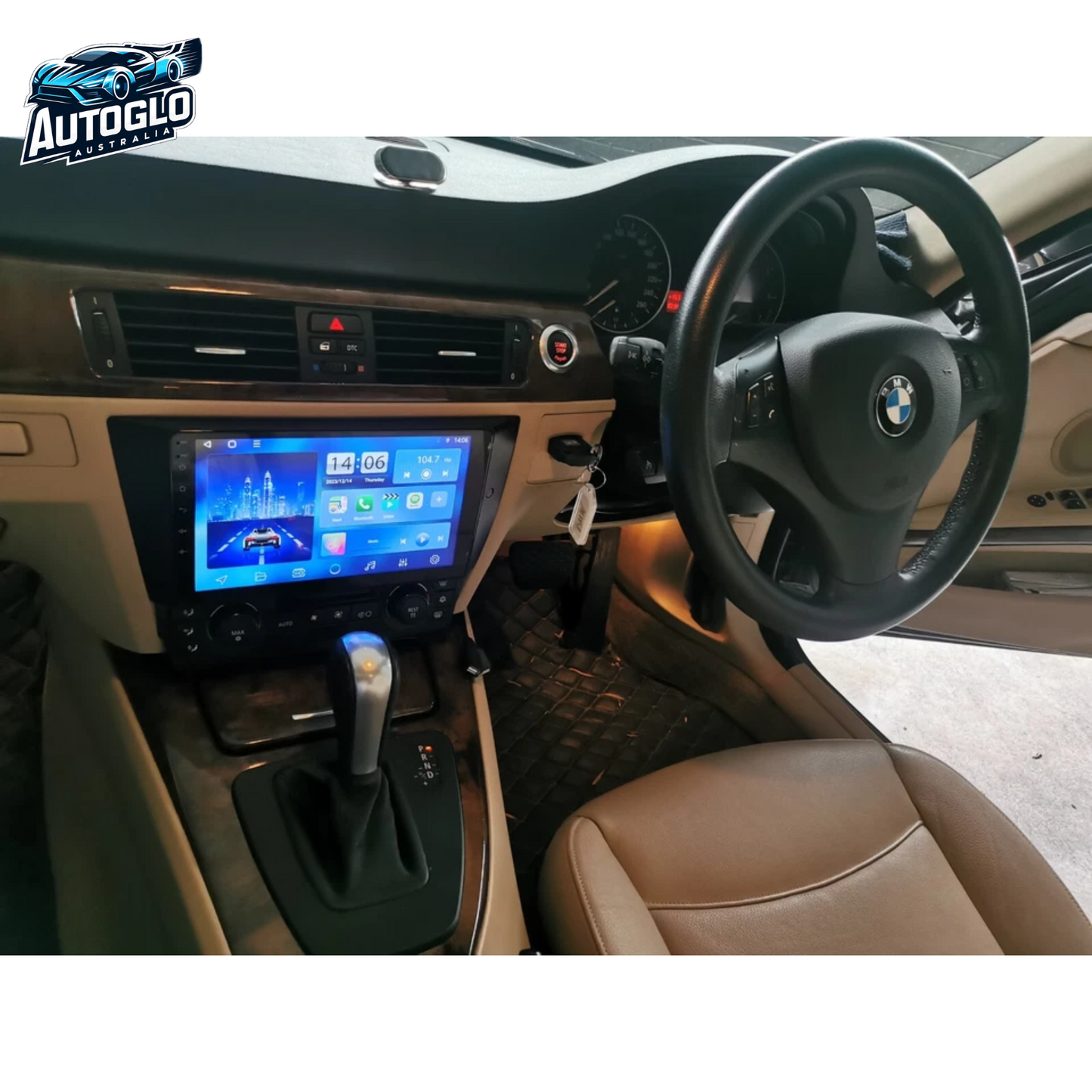 Autoglo Australia 9" (2G+32G)GPS BT WiFi CARPLAY ANDROID Stereo For BMW 3 Series E90 E91 E92 E93