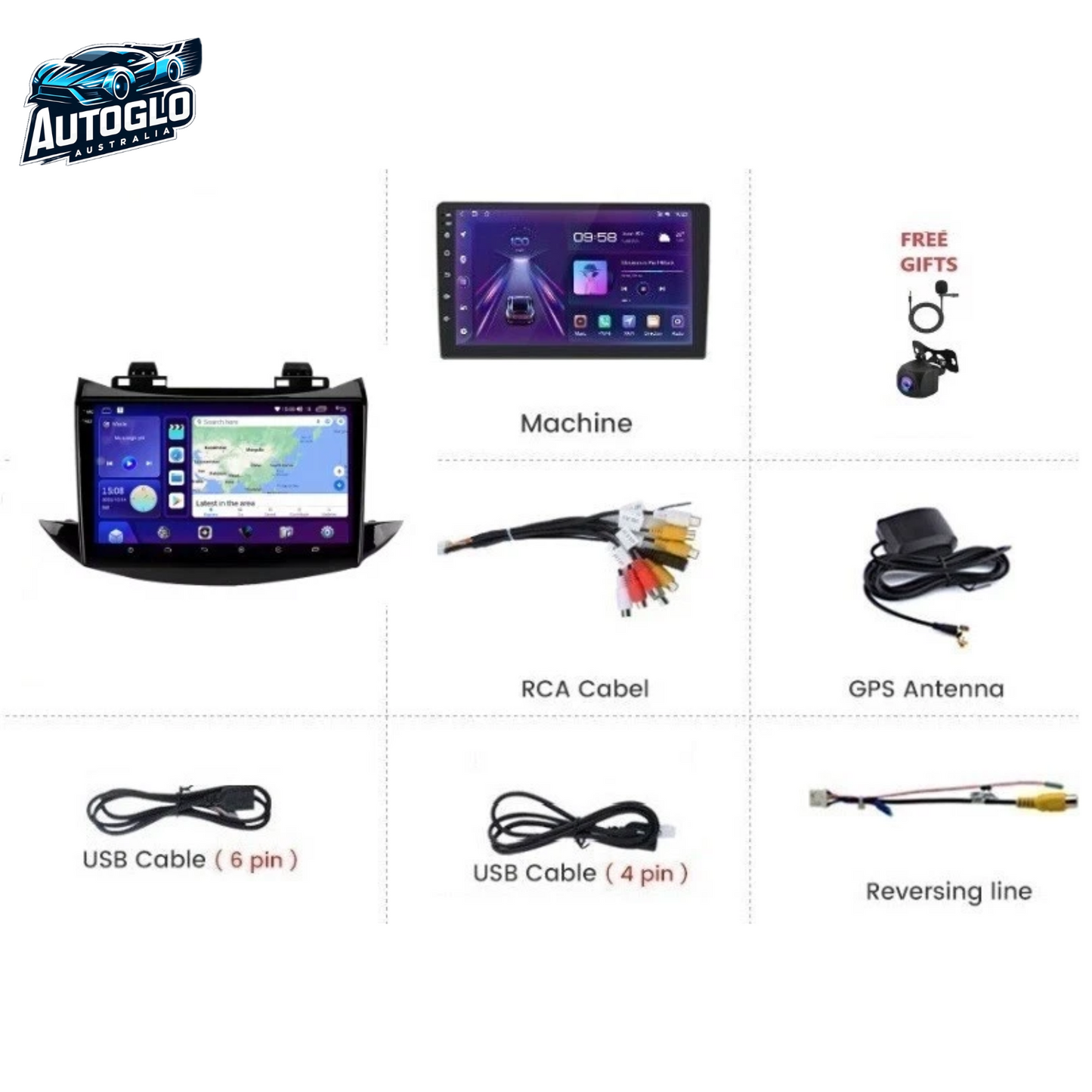 Autoglo Australia 9" (2G+32G) CARPLAY ANDROID Stereo for HOLDEN TRAX (2016-19)