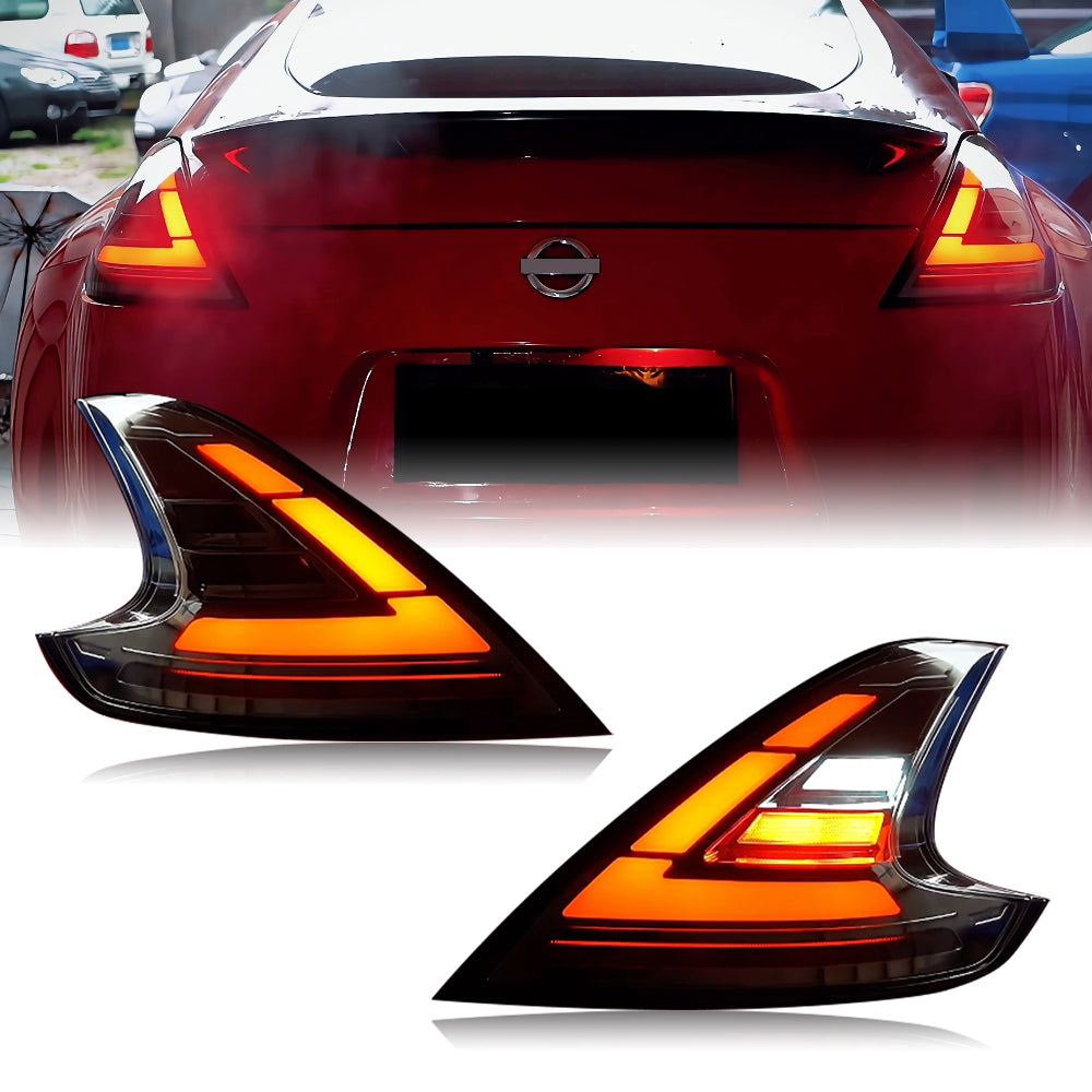 Smoked LED Tail Lights for Nissan 370Z (2008-Present) | Autoglo Australia