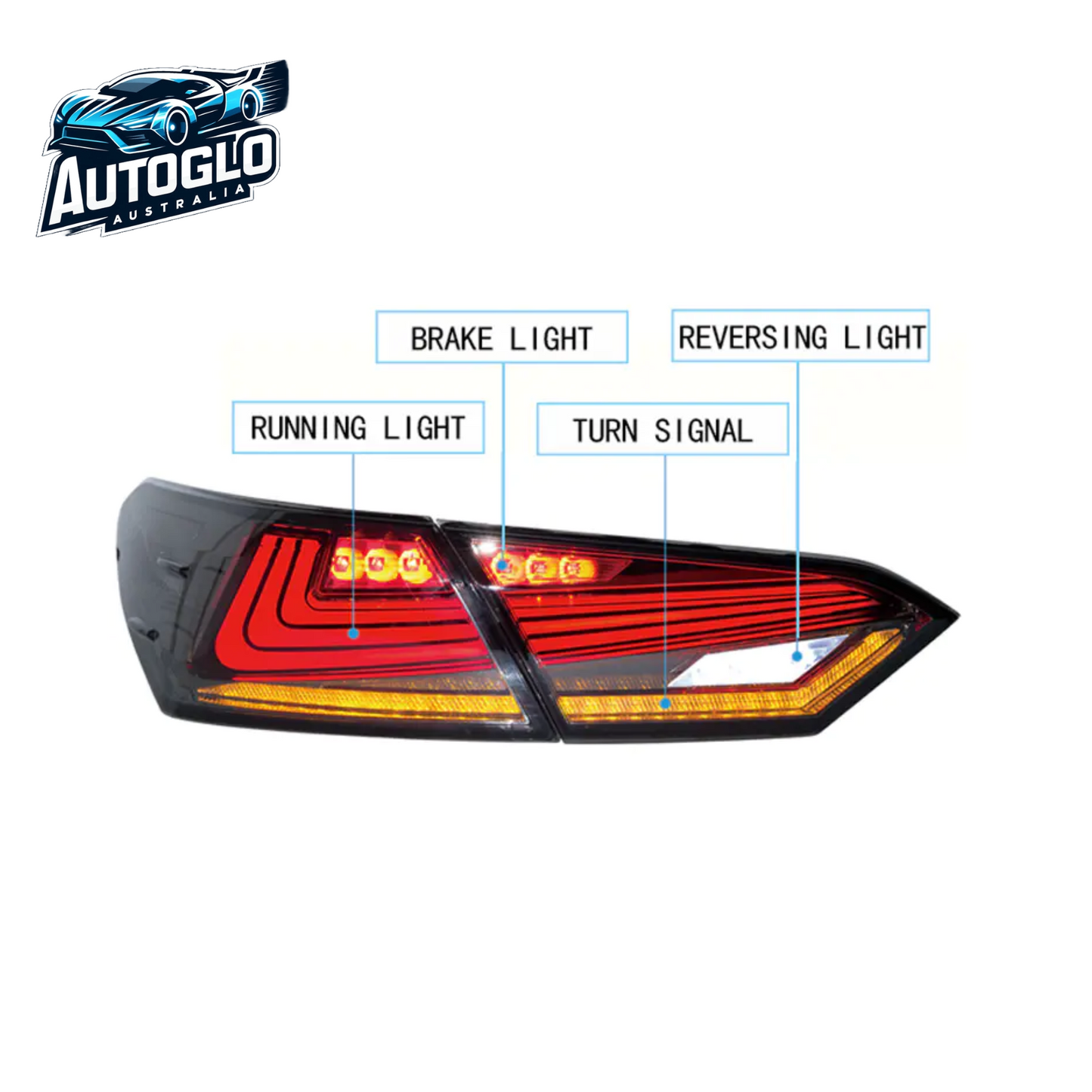 Autoglo Australia Toyota Camry LED Tail Light V1 2018 - 2023