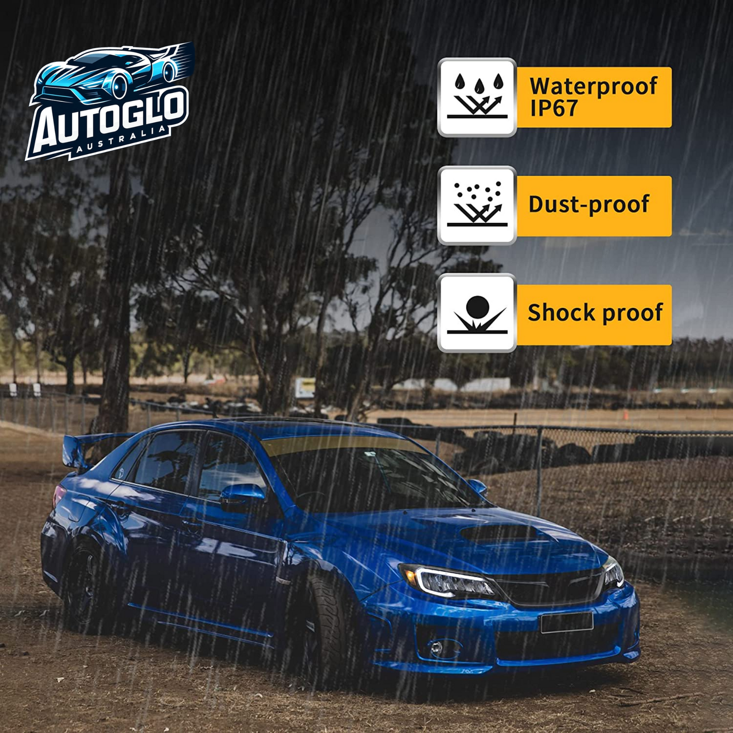 VLAND LED Headlights For Subaru WRX STI 2008-2014 With Animation Breathing DRL