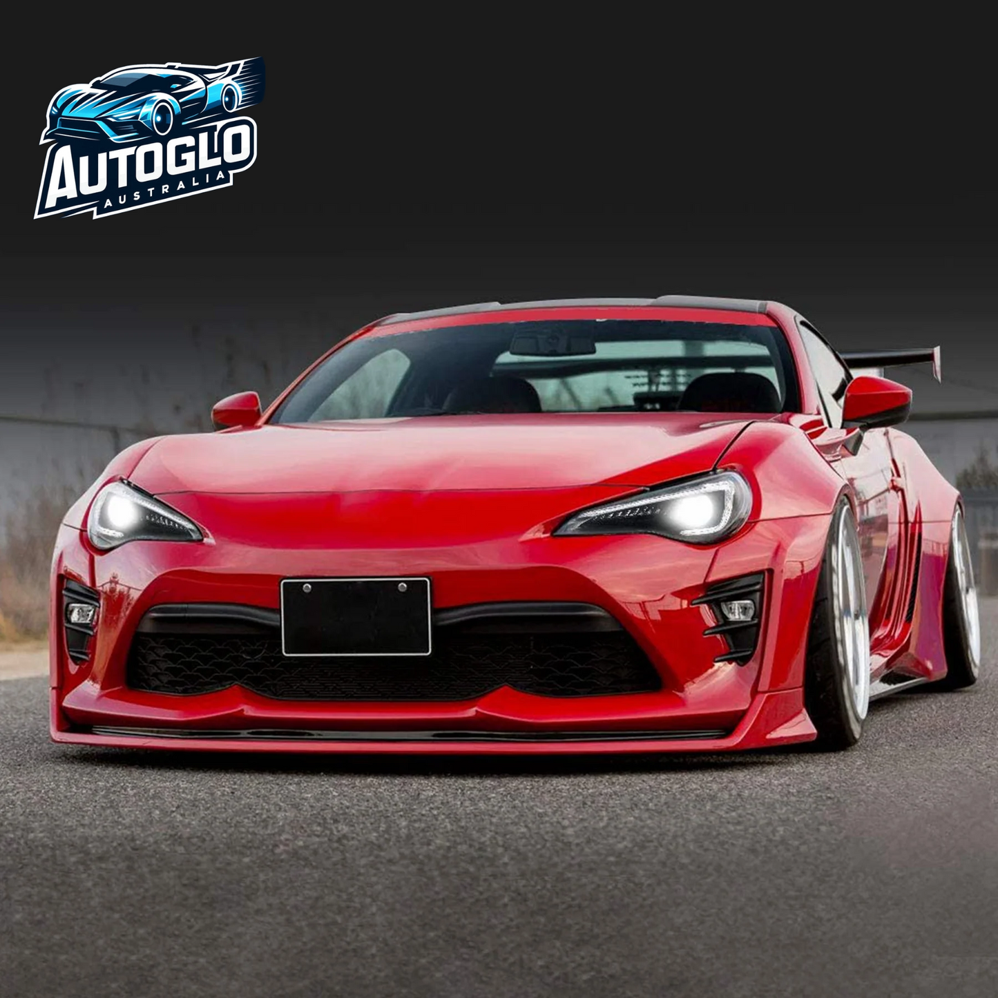 VLAND Set of Dual Beam Projector Headlights and Full LED Tail Lights for Toyota 86 and Subaru BRZ