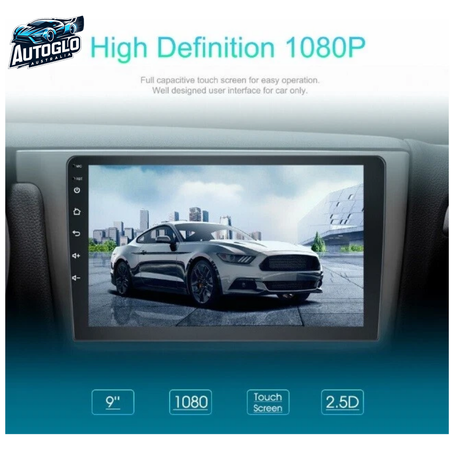 Autoglo Australia 9" CarPlay Android GPS BT WiFi Stereo For ALFA ROMEO MiTo (2008-16) 2+32GB