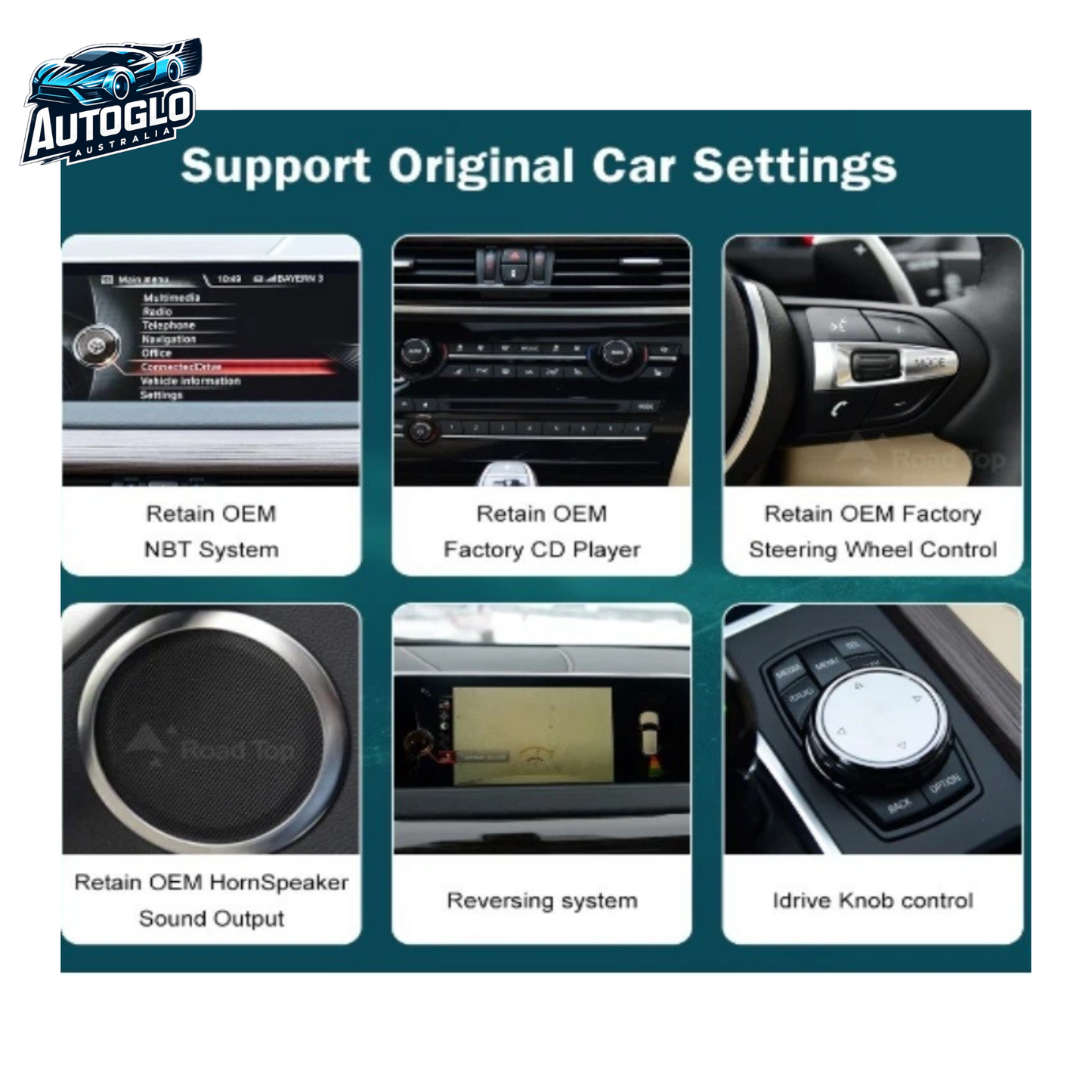 Autoglo Australia 10.25" FHD Carplay Android BT GPS 4G Auto Stereo (NBT only) for BMW 3/4 F Series