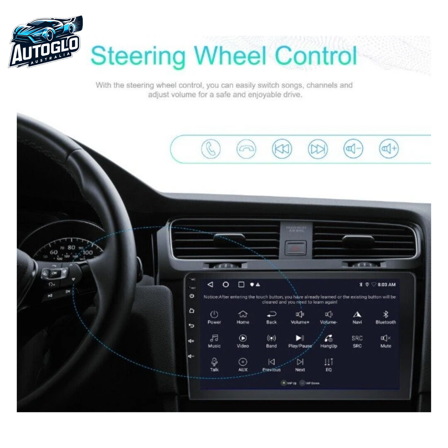 Autoglo Australia 9" Android Carplay BT GPS Stereo for Skoda Octavia 3 A7 (2GB+32G) 2013-18