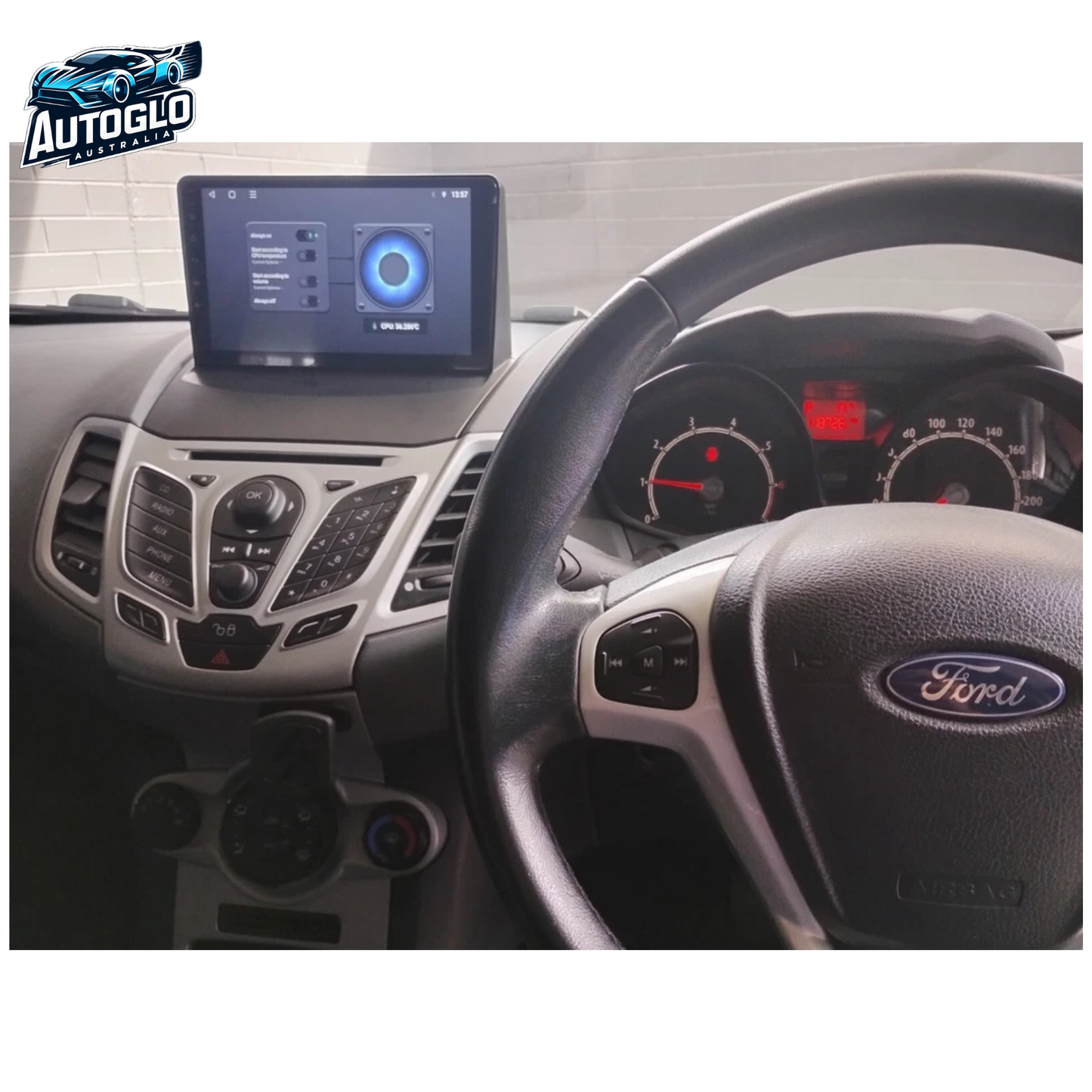 Autoglo Australia 9" Android Carplay Stereo BT GPS for FORD FIESTA 2GB+32G (2009-16)