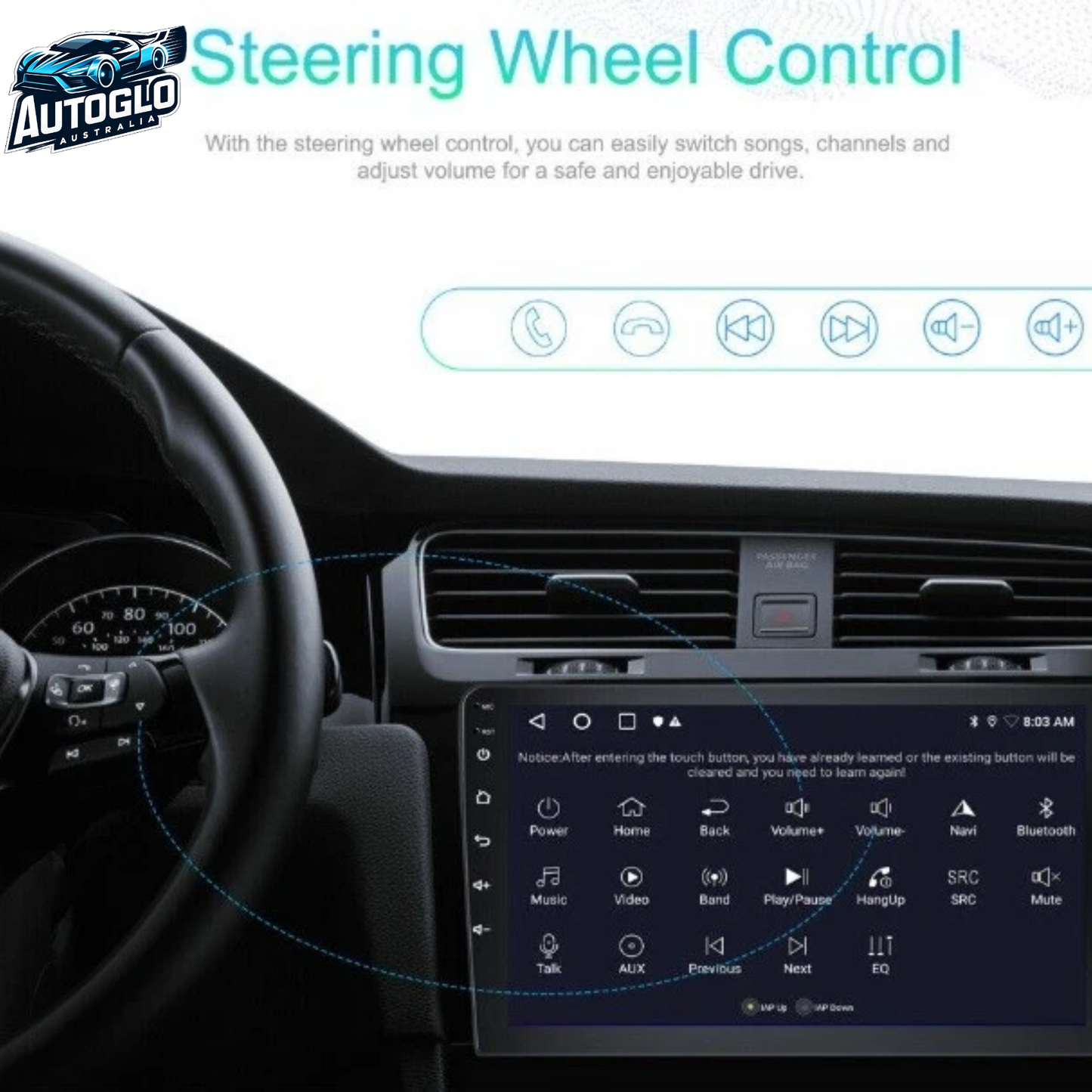 Autoglo Australia 9" Android Carplay BT GPS Stereo Dodge Journey Fiat Freemont 2GB+32G (2012-20)