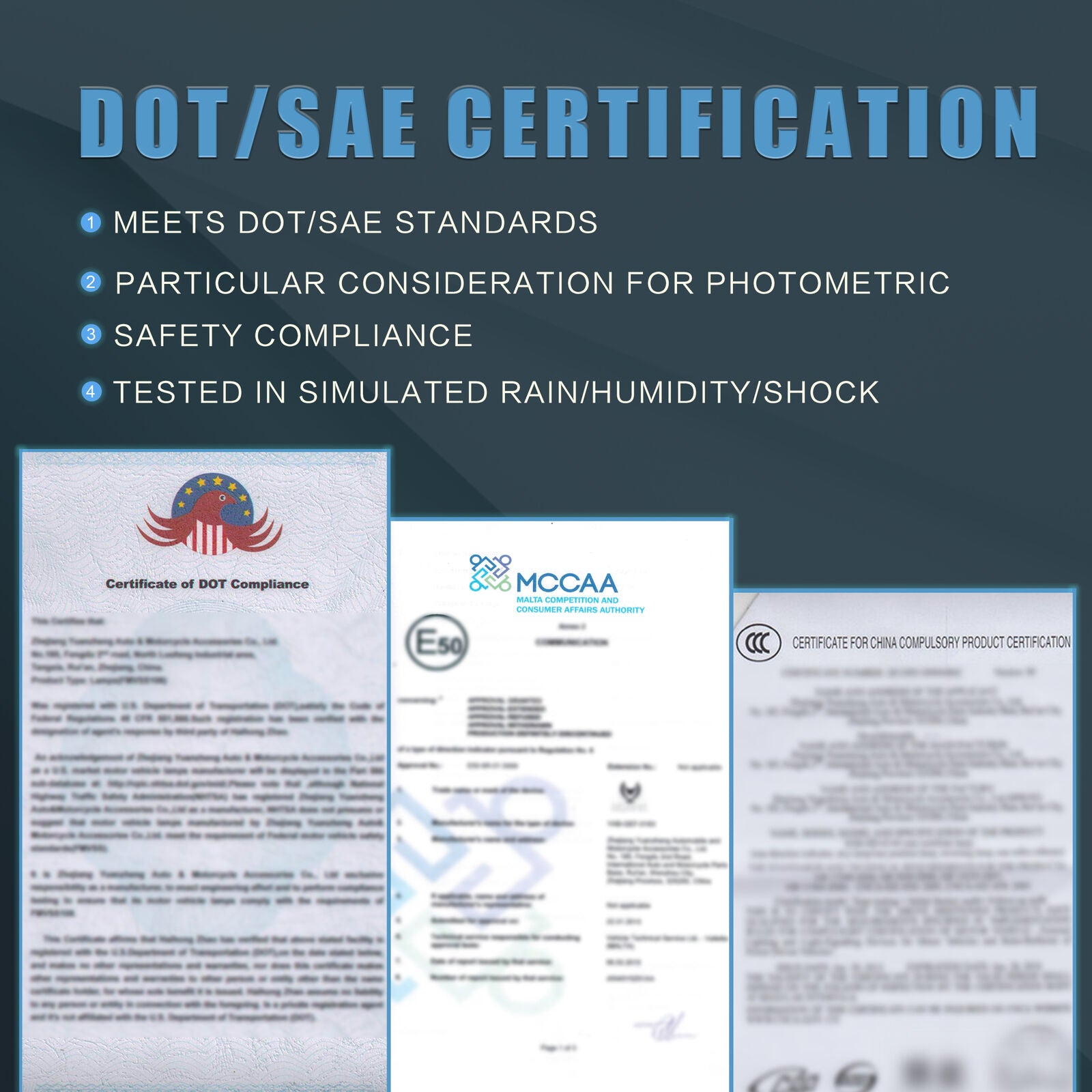 DOT/SAE Certified Smoked Lens LED Tail Lights for Lexus GX 460