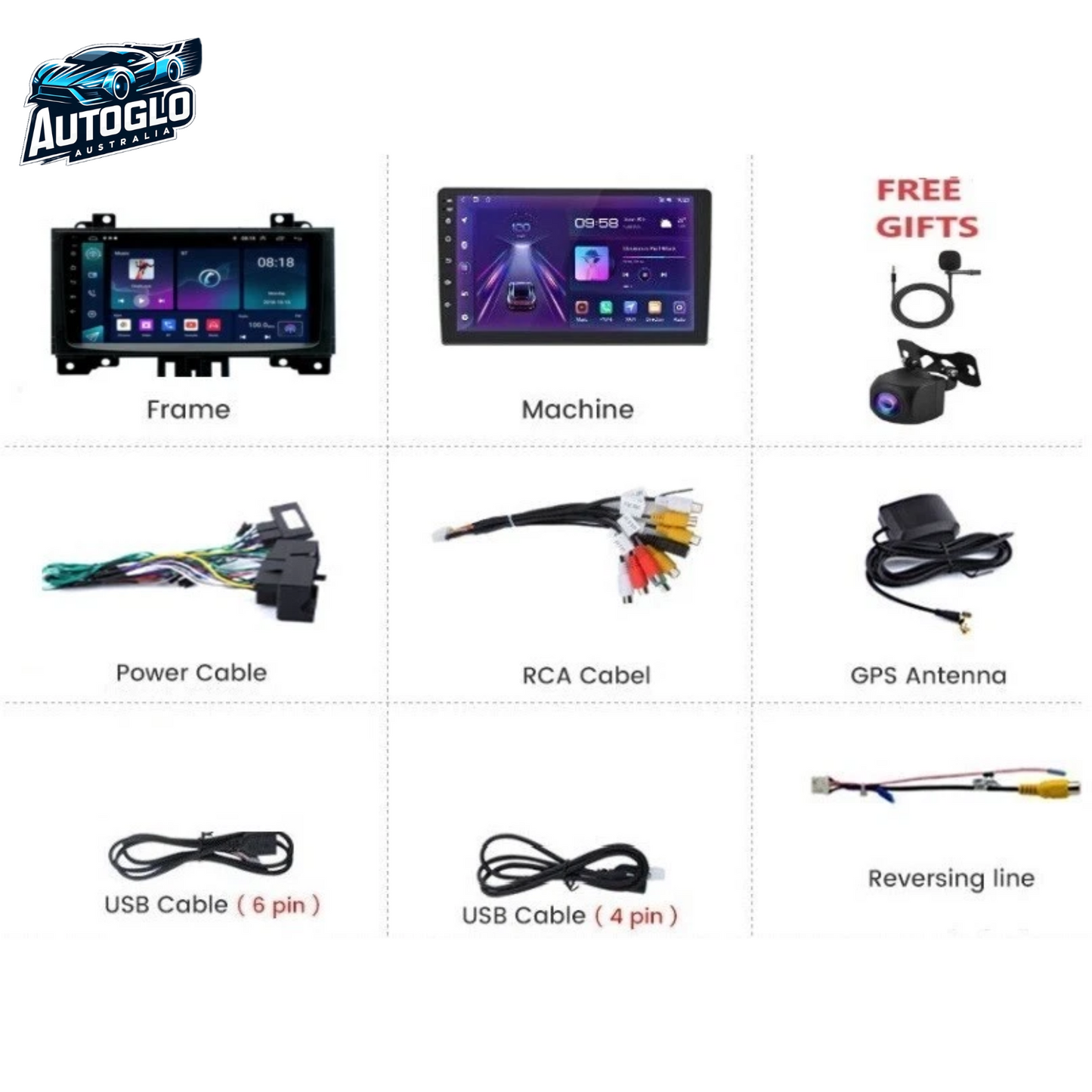 Autoglo Australia 9" (2G+32G) GPS BT CARPLAY ANDROID Stereo For Mercedes Benz Sprinter 2006-17