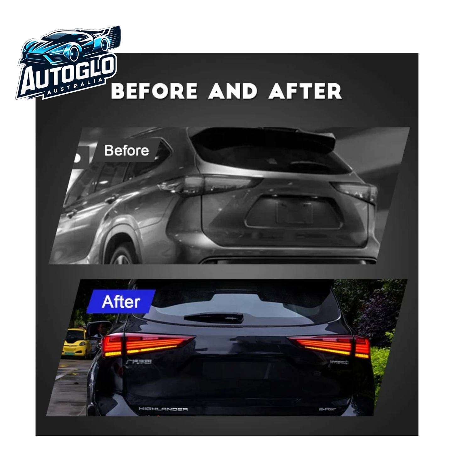 Autoglo Australia 4th Gen For Toyota Highlander 2020-2022 LED Tail Lights