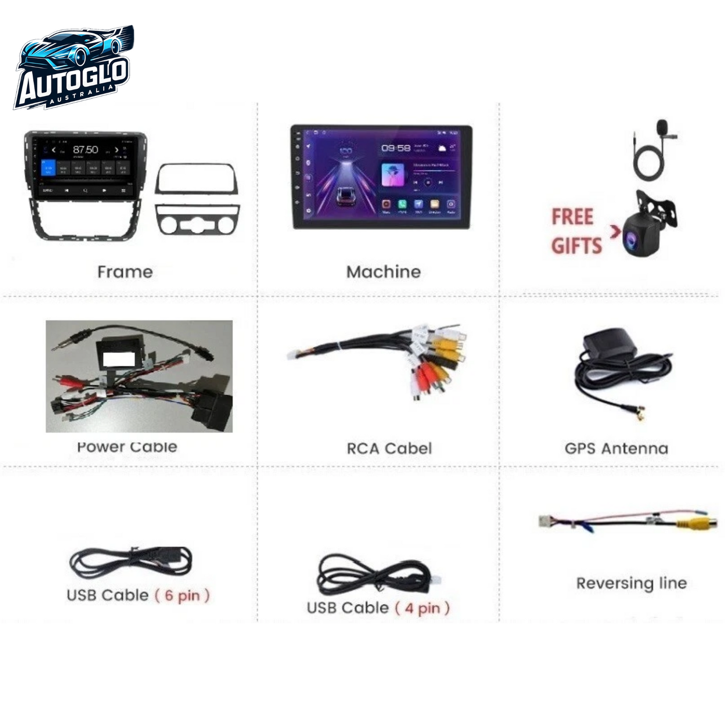 Autoglo Australia 9" (2G+32G) GPS BT WiFi CARPLAY Stereo For VW Volkswagen Passat (2012-15)