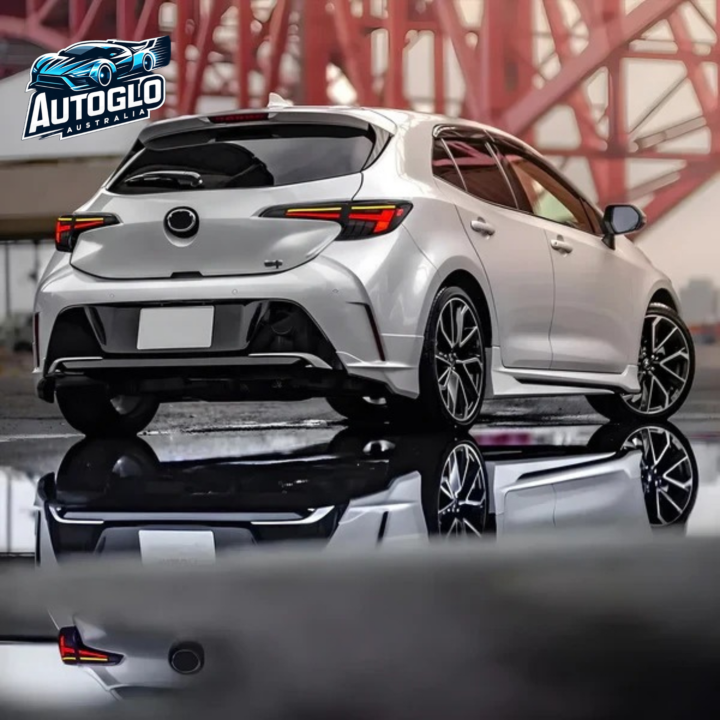 Autoglo Australia Led Tail Lights For Toyota Corolla Hatchback 2018-2023 DRL Start UP Animation