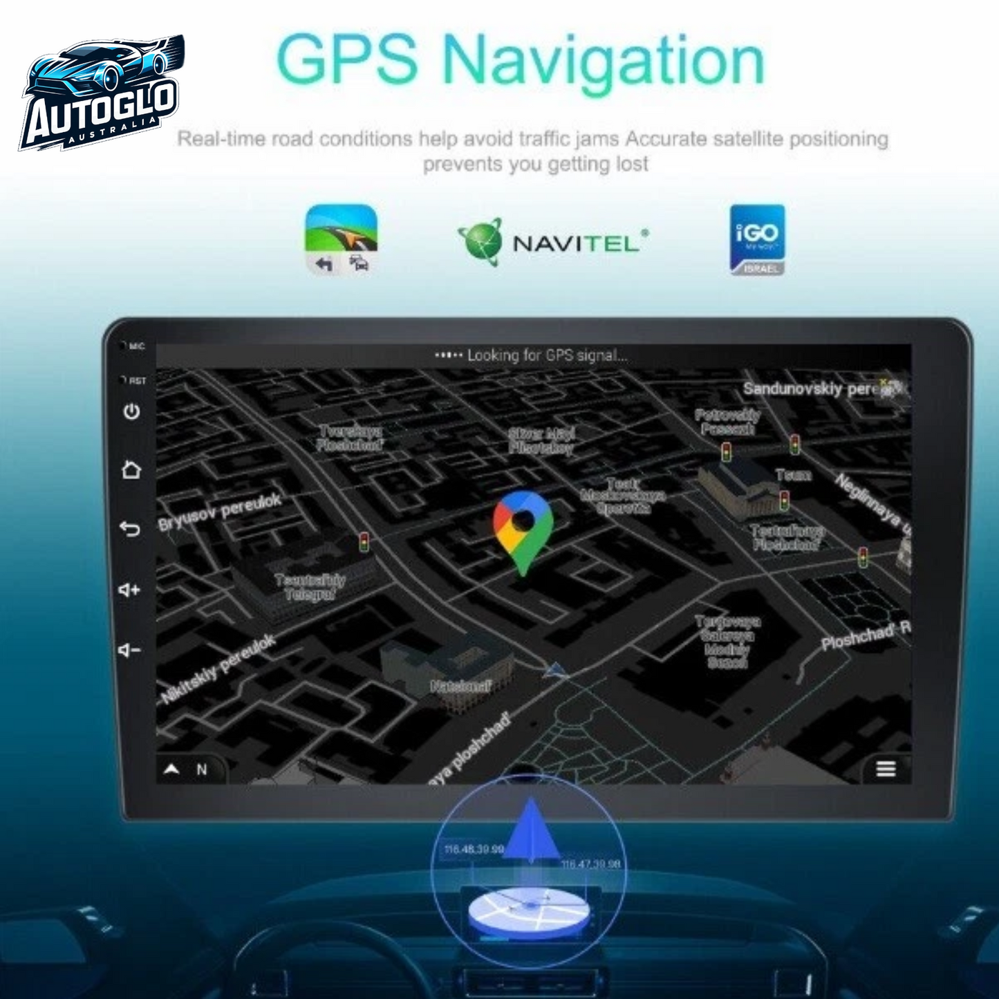 Autoglo Australia 10.1" Carplay Android 2GB+32GB BT GPS Stereo for HYUNDAI IX35 TUCSON (2004-09)