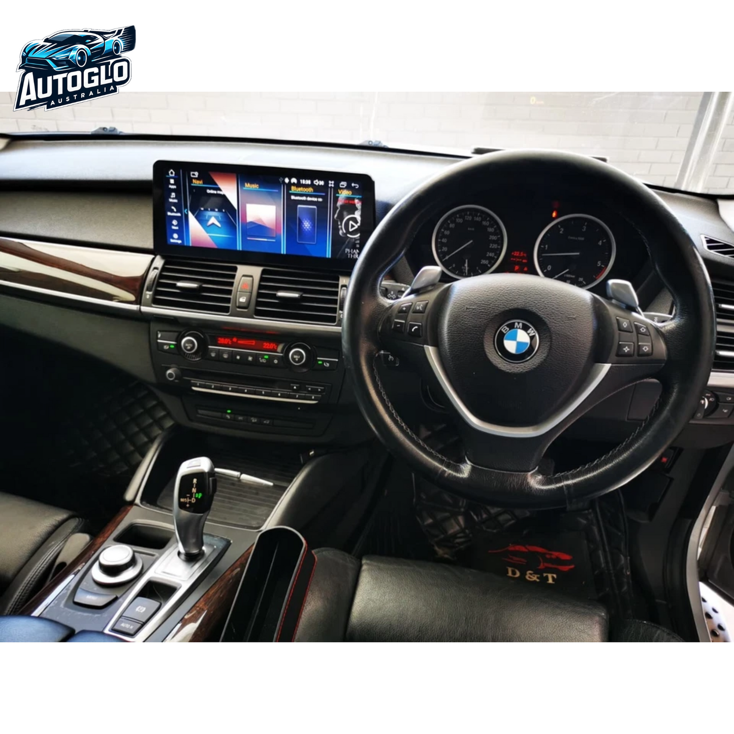 Autoglo Australia BMW X5 F15 X6 F16 12.3" XL FHD Carplay Android BT GPS 4G Auto Stereo (NBT)