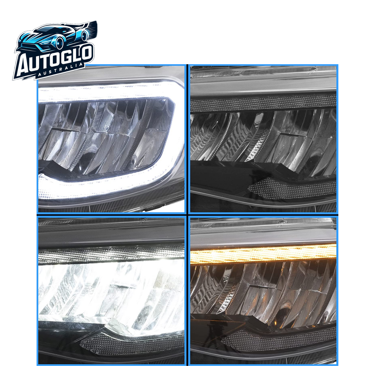 VLAND LED Headlights For Subaru WRX STI 2008-2014 With Animation Breathing DRL