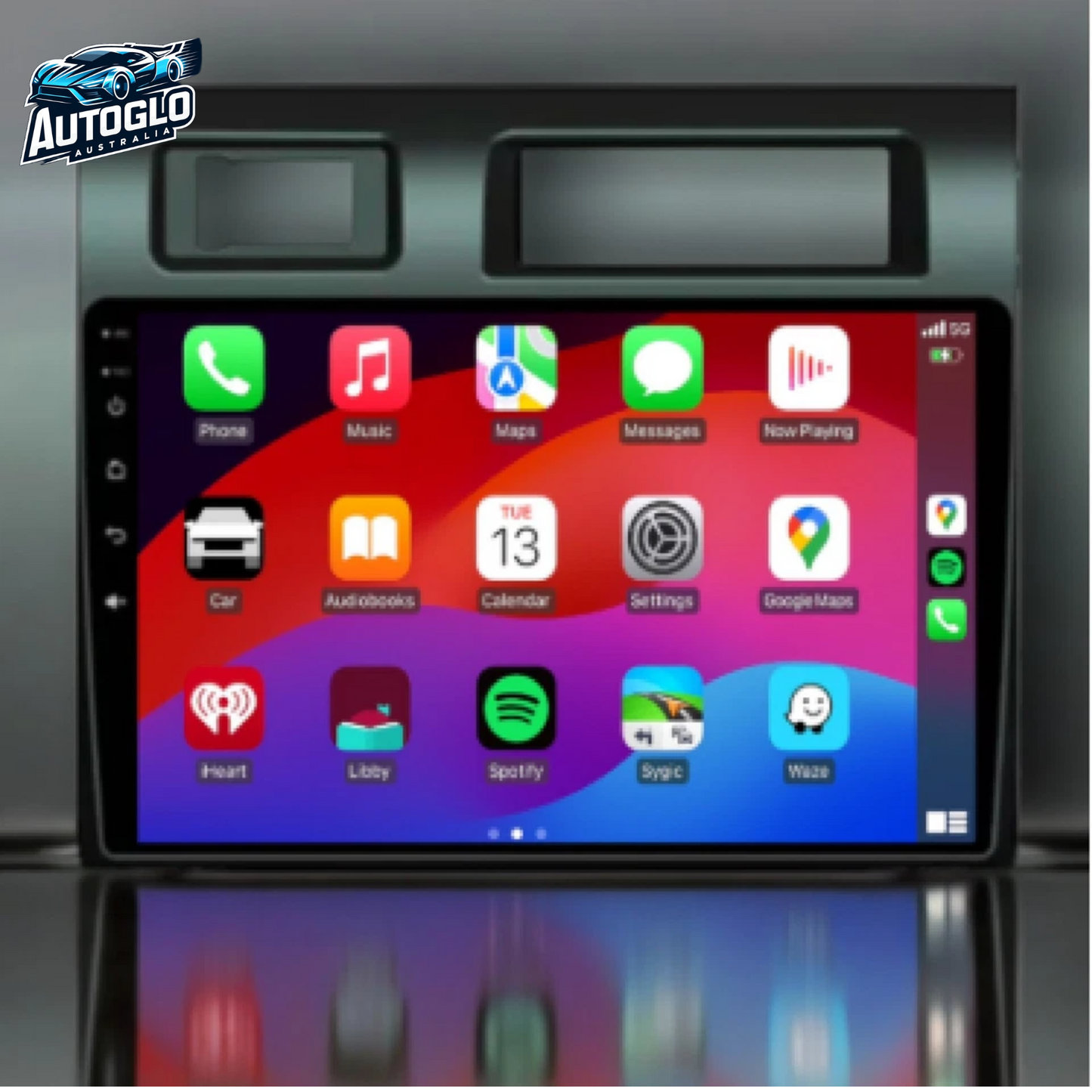 Autoglo Australia 10.1" Carplay Android 13 GPS BT Stereo for TOYOTA LANDCRUISER (2+32GB) 2007-15