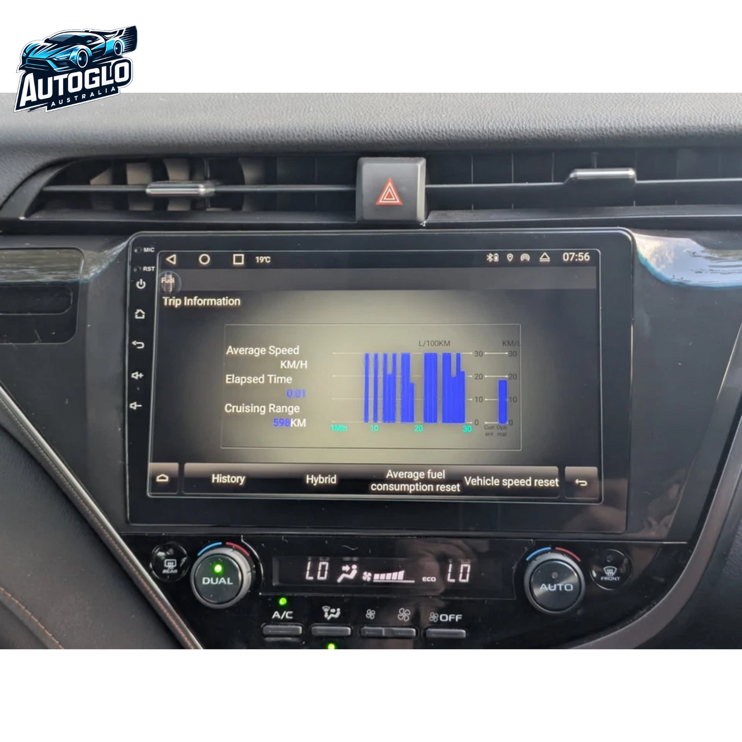 Autoglo Australia 10.1" Carplay Android 2GB+32GB BT GPS NAVI Stereo for TOYOTA CAMRY (2017-20)