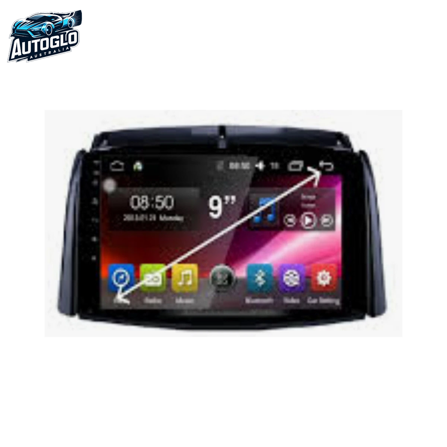 Autoglo Australia 9" (2GB+32G) Android Carplay BT GPS Stereo for RENAULT KOLEOS (2008-15)