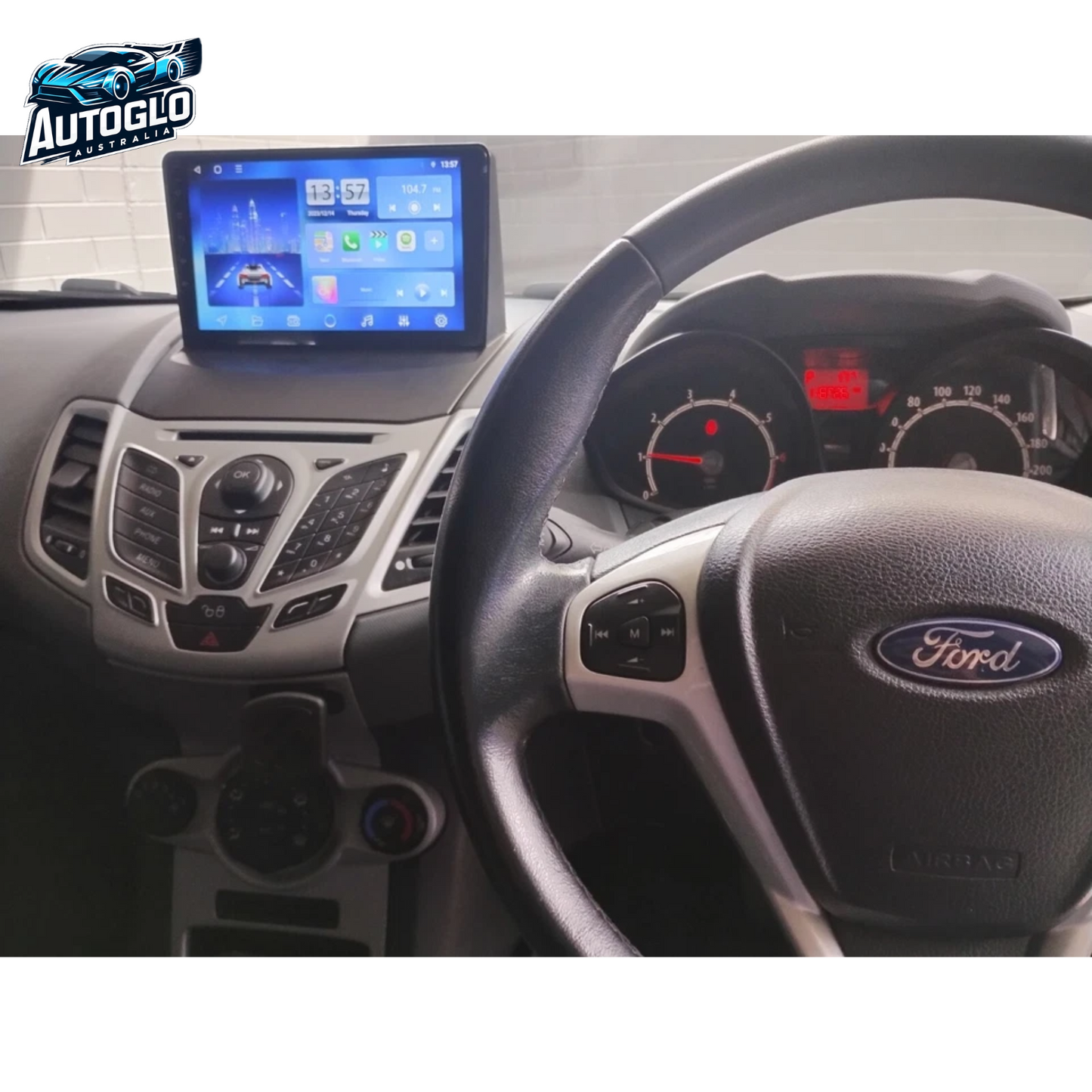 Autoglo Australia 9" Android Carplay Stereo BT GPS for FORD FIESTA 2GB+32G (2009-16)