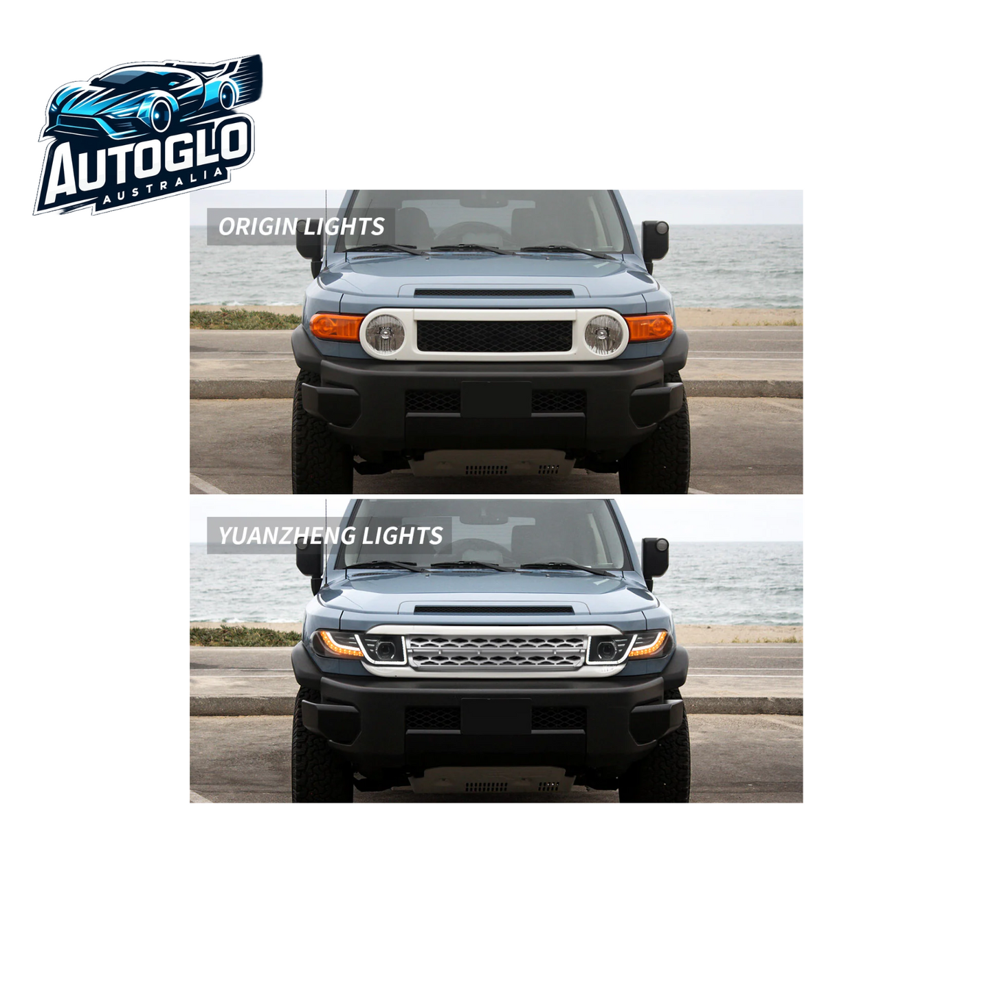 VLAND LED Headlights For Toyota Fj Cruiser With Grille 2007-2015