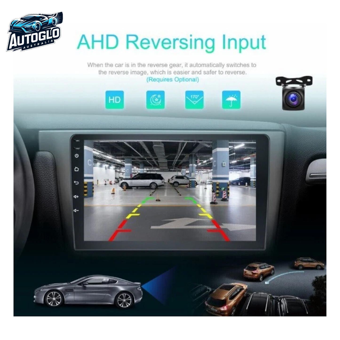 Autoglo Australia 9" CarPlay Android For HYUNDAI ELANTRA (2012-14) GPS BT WiFi 2GB+32GB