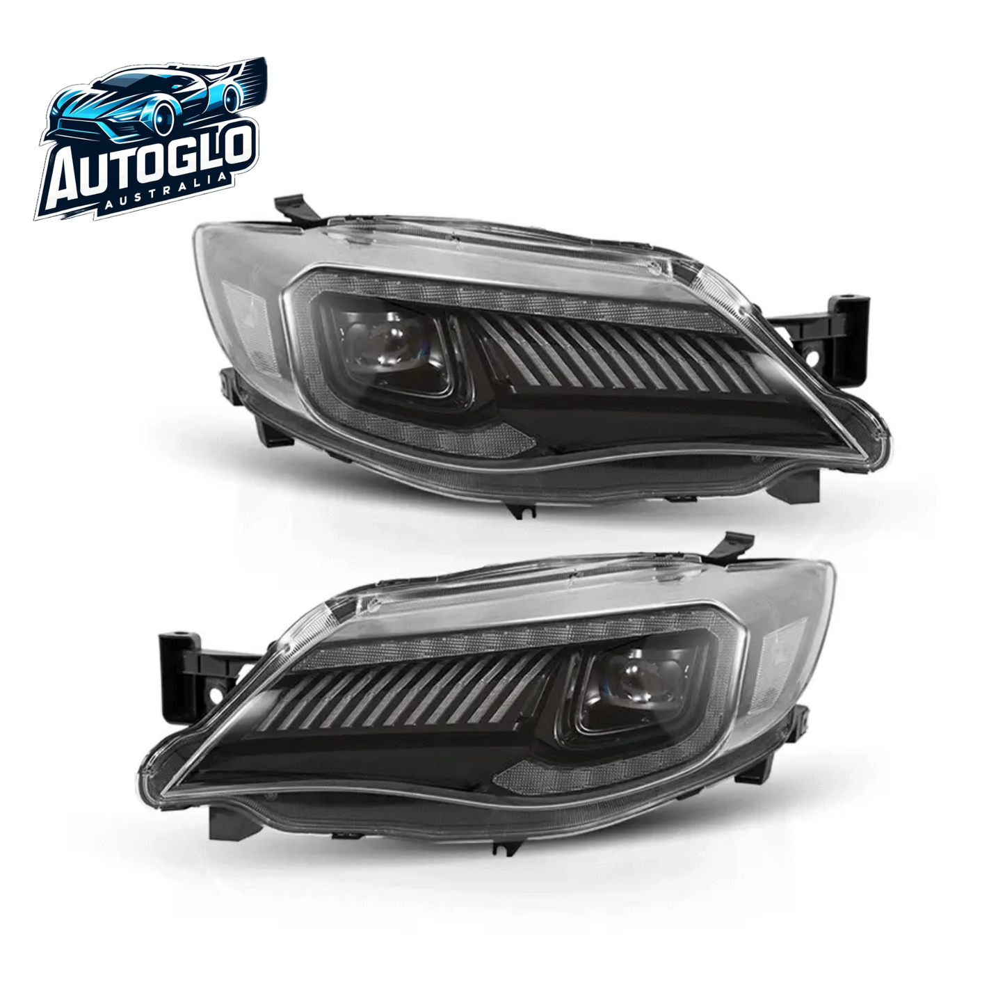 VLAND LED Headlights For Subaru WRX STI 2008-2014 With Animation Breathing DRL