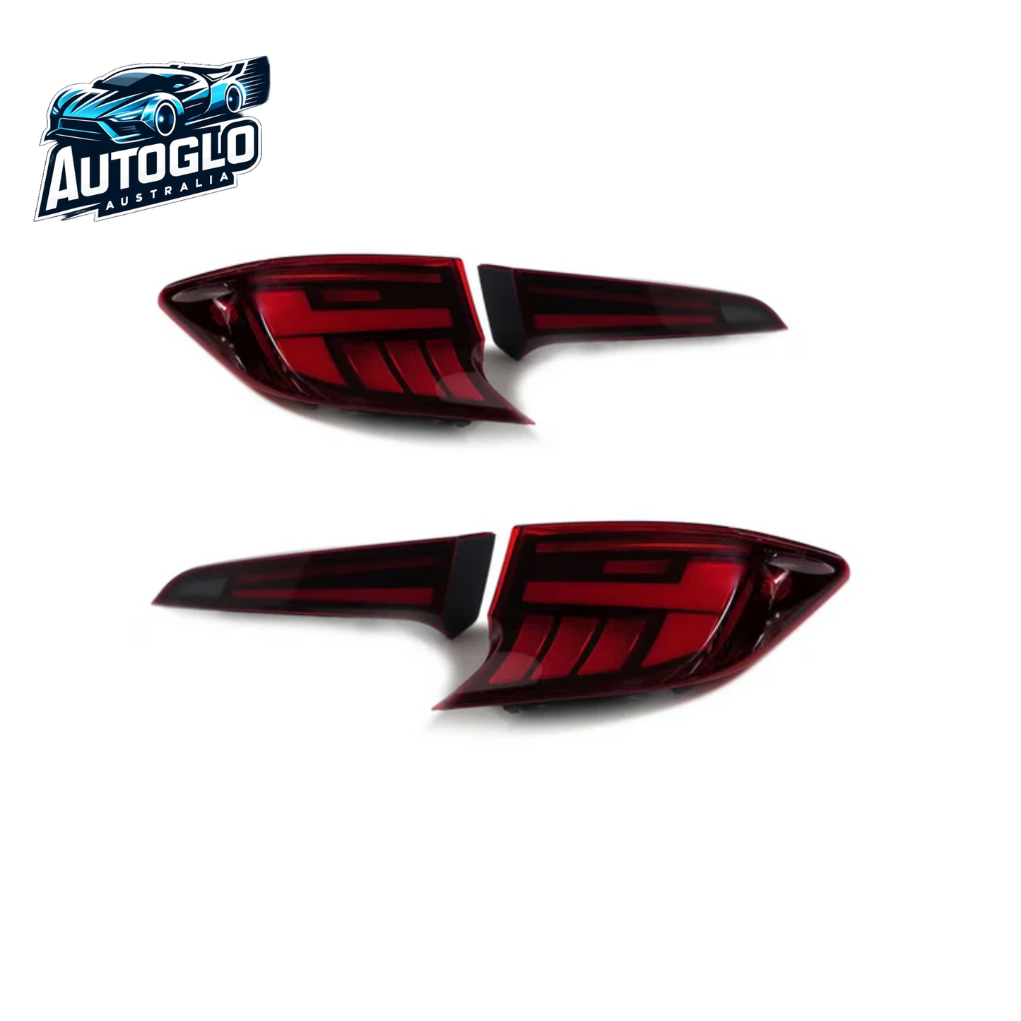 Autoglo Australia Led Tail Lights For Toyota Corolla Hatchback 2018-2023 DRL Start UP Animation