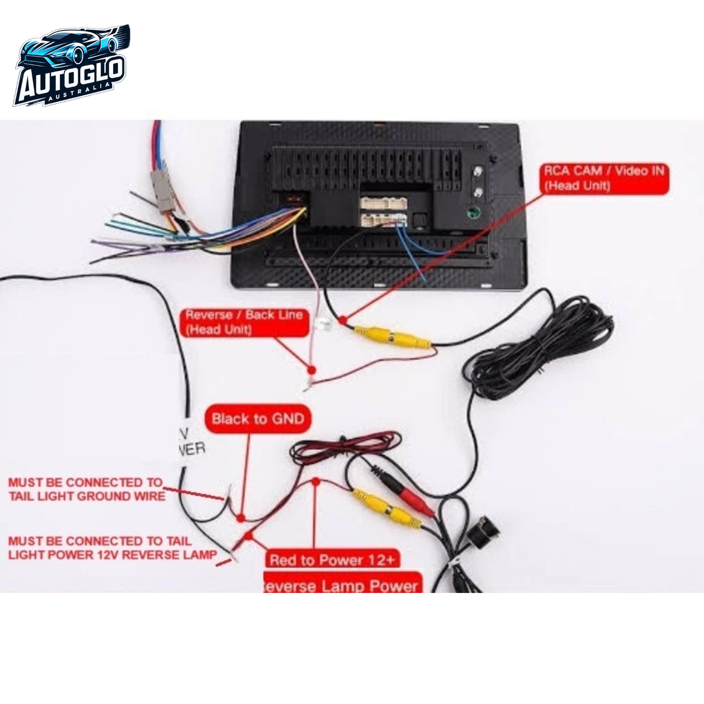 Autoglo Australia 10" CARPLAY ANDROID 13 2G+32G GPS BT WiFi Stereo for TOYOTA CAMRY (2012-14)