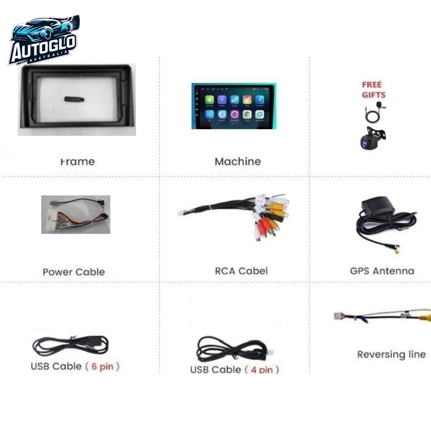 Autoglo Australia 9" (2GB+32G) Android Carplay BT GPS Stereo for HYUNDAI SONATA 7 (2017-18)