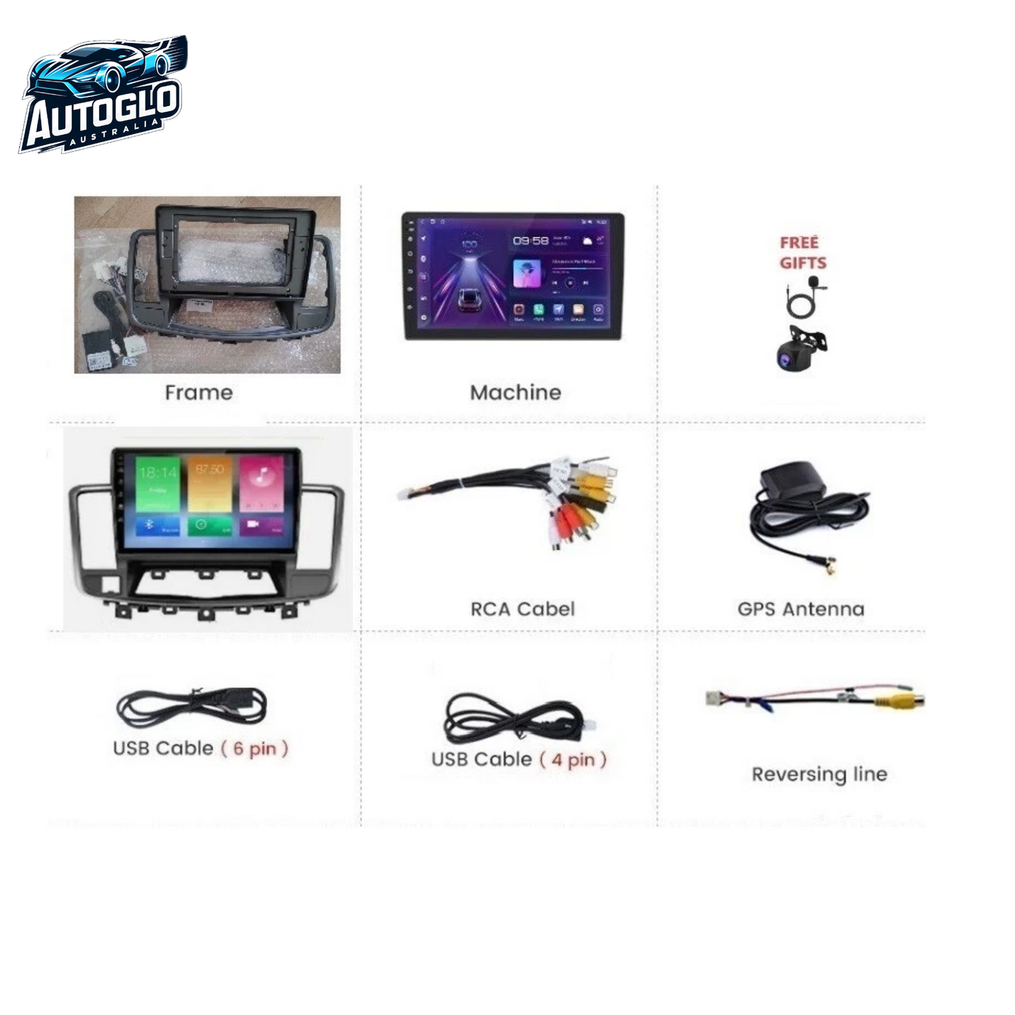 Autoglo Australia 10" Android 13 Carplay BT GPS Stereo for Nissan Maxima J32 2GB+32G (2009-13)