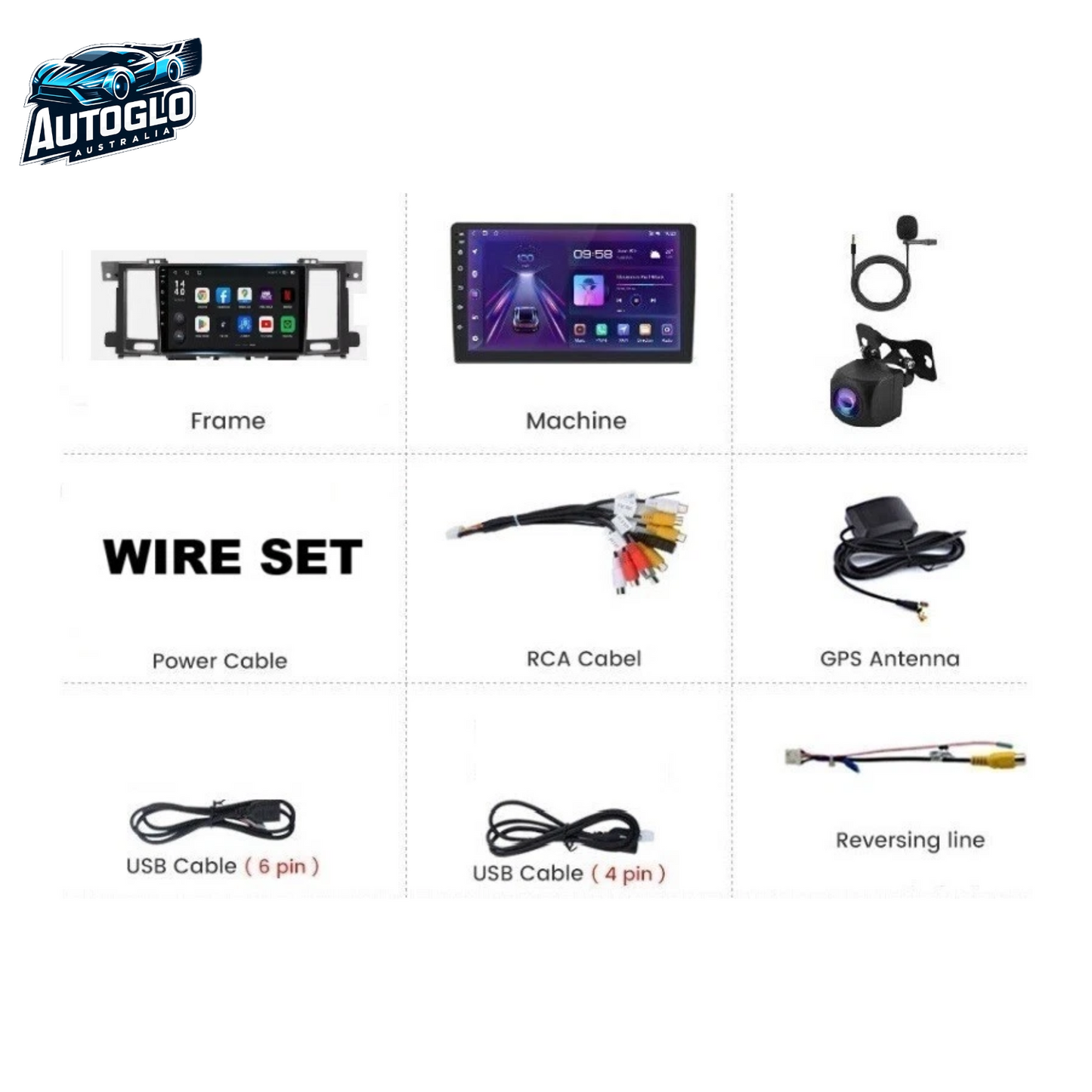 Autoglo Australia 9" Android Carplay Stereo for NISSAN PATROL Y62 ST-L/ TI 2GB+32G (2010-20)