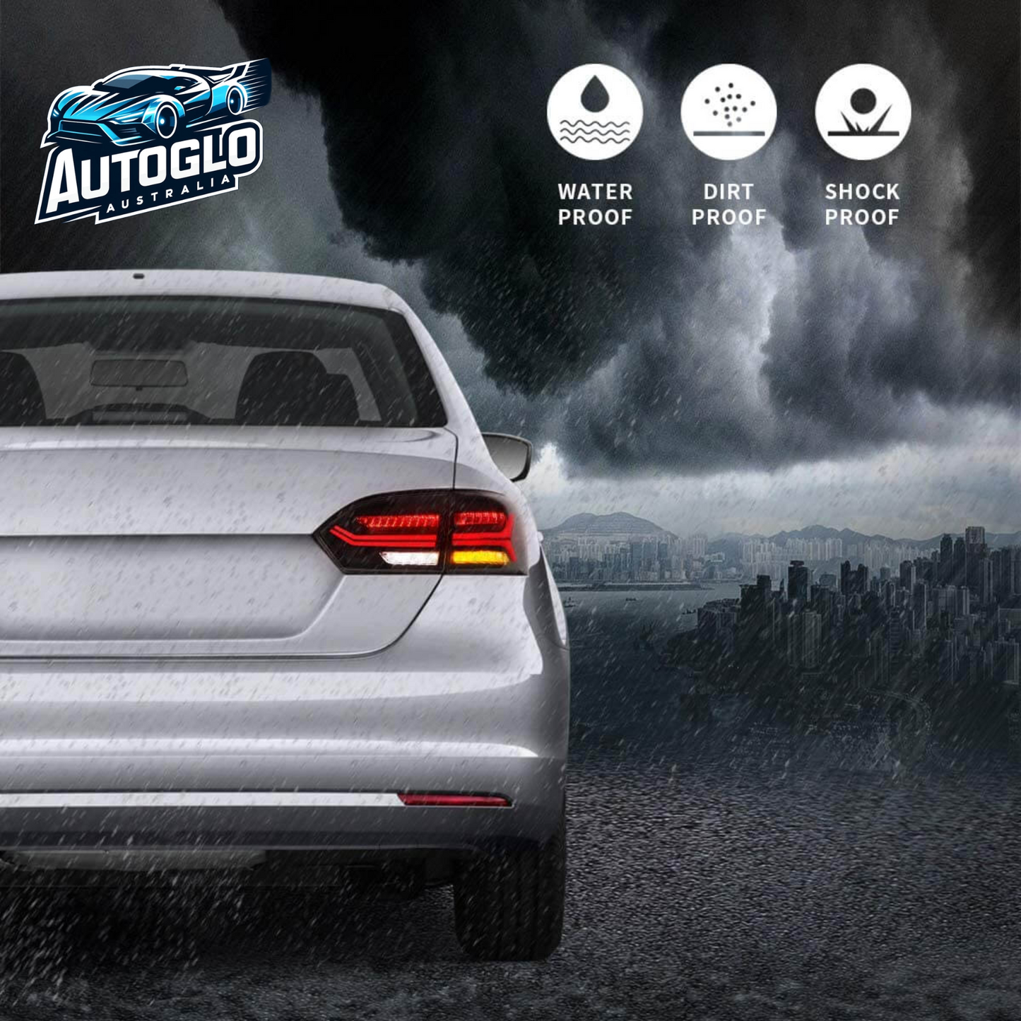 VLAND for Volkswagen Jetta Sagitar LED Sequential Tail Lights 2011-2014