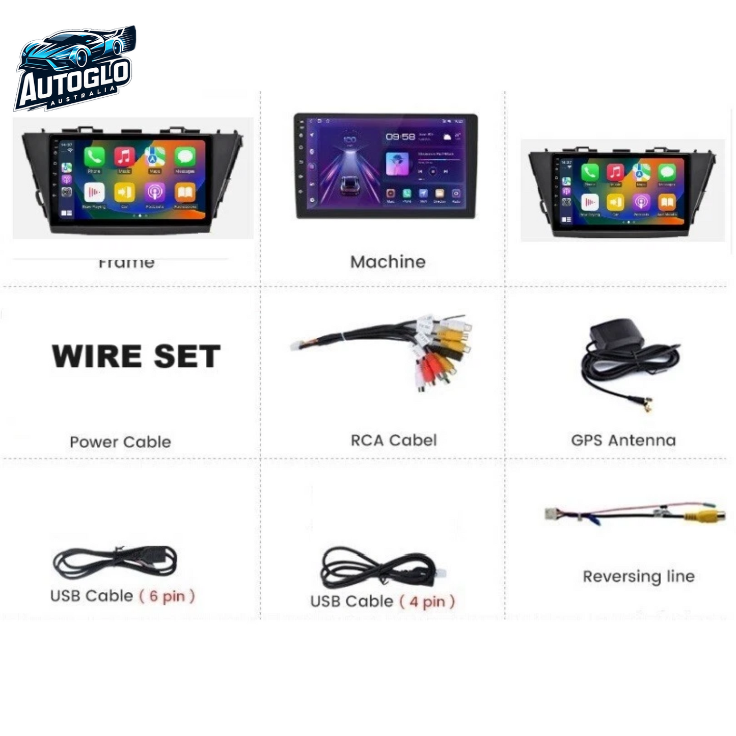 Autoglo Australia 9" Android Carplay BT GPS Stereo for TOYOTA PRIUS 2GB+32G (2015-19)