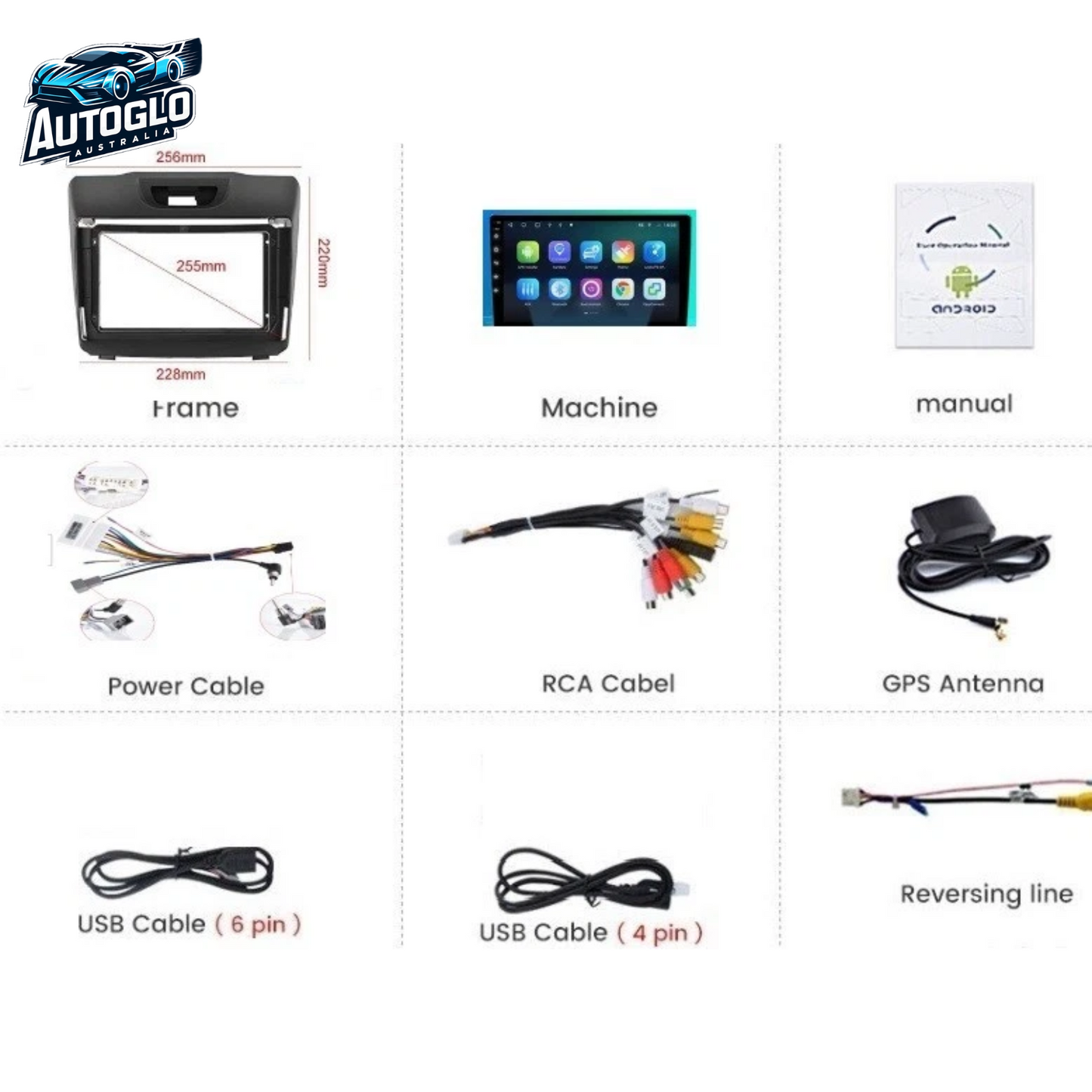 Autoglo Australia 9" Carplay BT GPS WiFi Stereo for D-Max COLORADO (2012-16) 2+32G