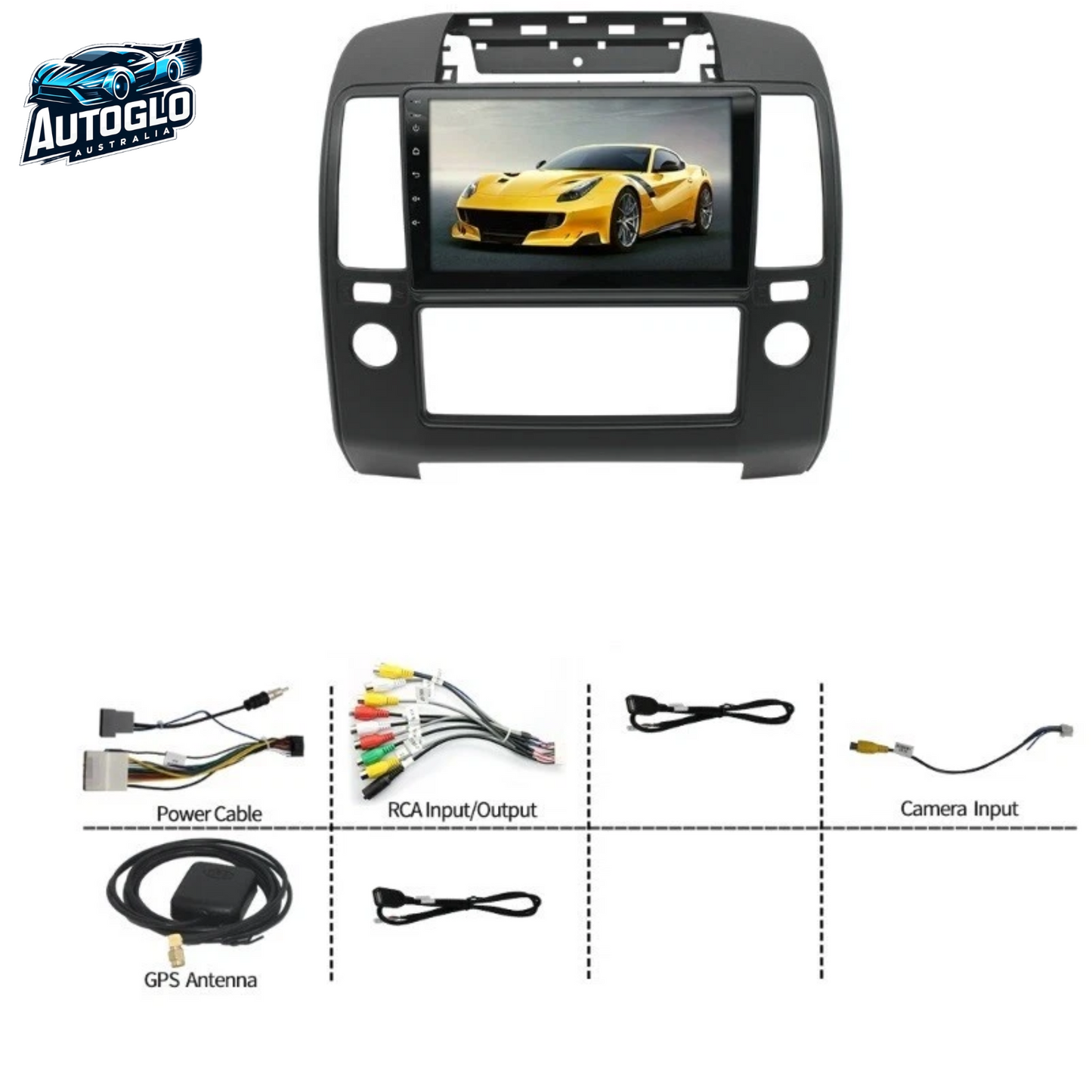 Autoglo Australia 9" (2006 -12) CarPlay Android BT GPS Stereo For Nissan Navara D40 (2+32GB)