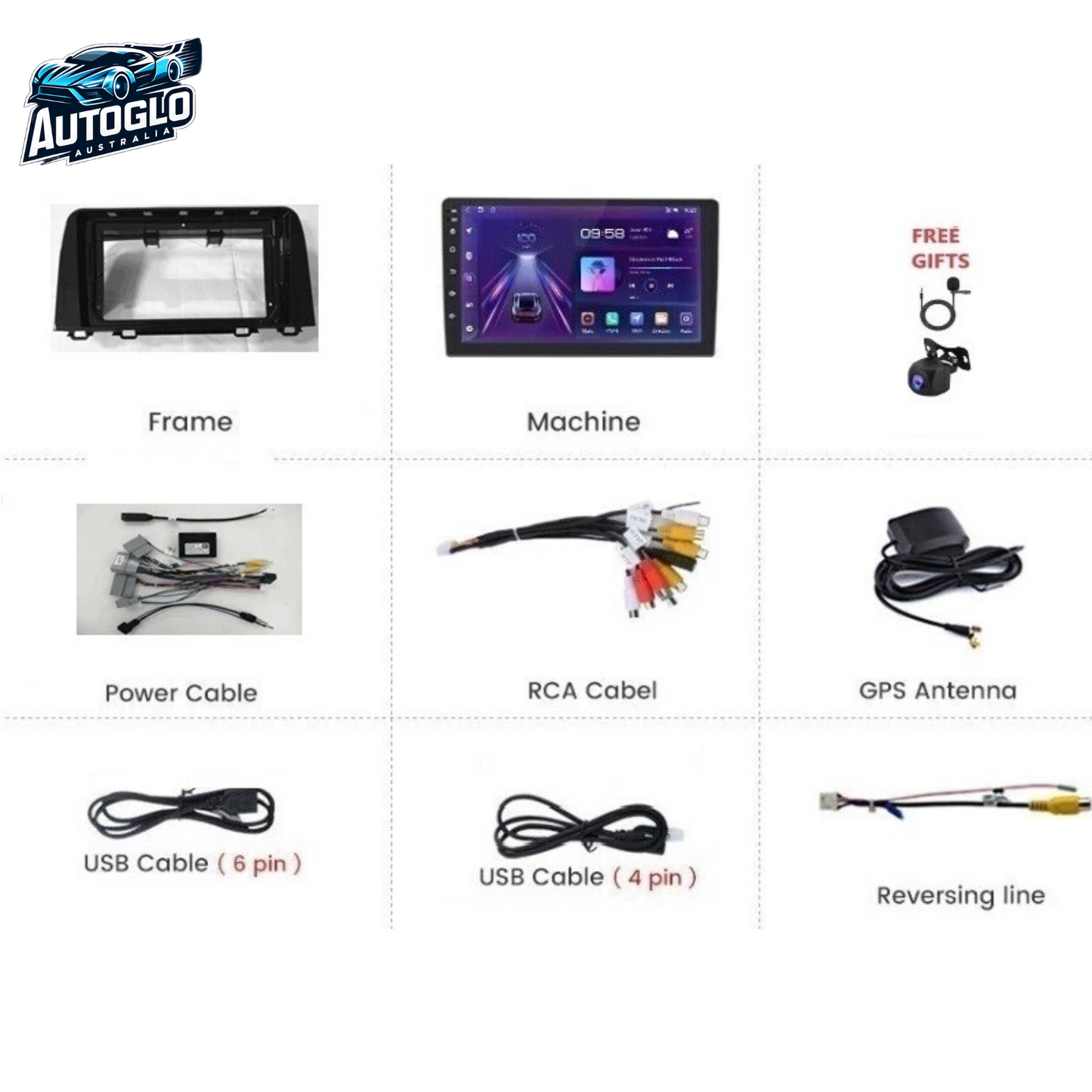 Autoglo Australia 10" Carplay Android BT GPS 2+32G Stereo for HONDA CRV (2017+)+Rev. Cam-Gifts