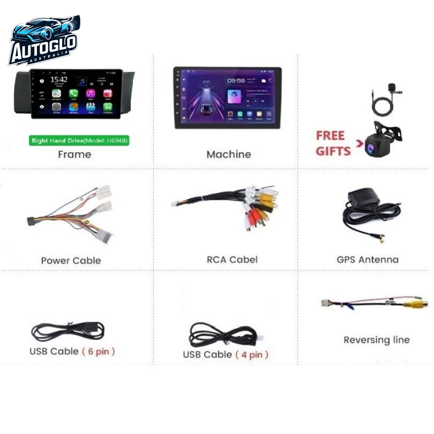 Autoglo Australia 9" CarPlay Android 13 GPS BT Stereo For TOYOTA 86 SUBARU BRZ (2012-20) 2GB+32GB