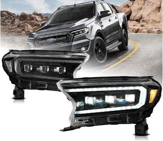 VLAND LED Projector Headlights For 2015-2020 Ford Ranger W/Start-up Animation