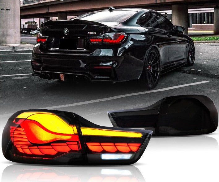 VLAND LED Tail Lights for BMW M4 F82, F83, F32, F36 (2013-2020), sleek design with red lens