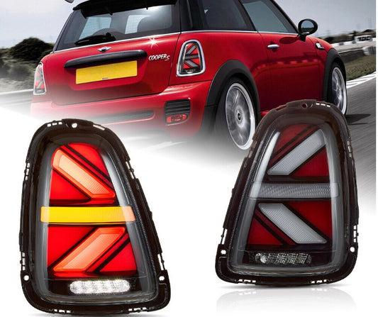 LED Tail Lights For 2007-2013 BMW Mini Cooper R55 R56 R57 w/Start-UP Animation