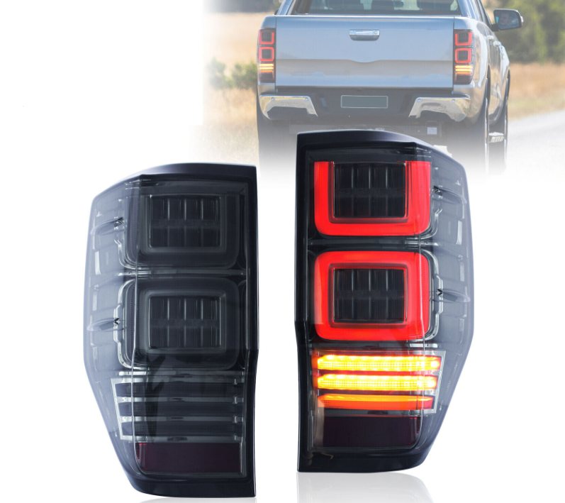 LED Tail Lights For 2012-2021 Ford Ranger Raptor PX Wildtrak T6 T7 T8 MK2 XL XLT