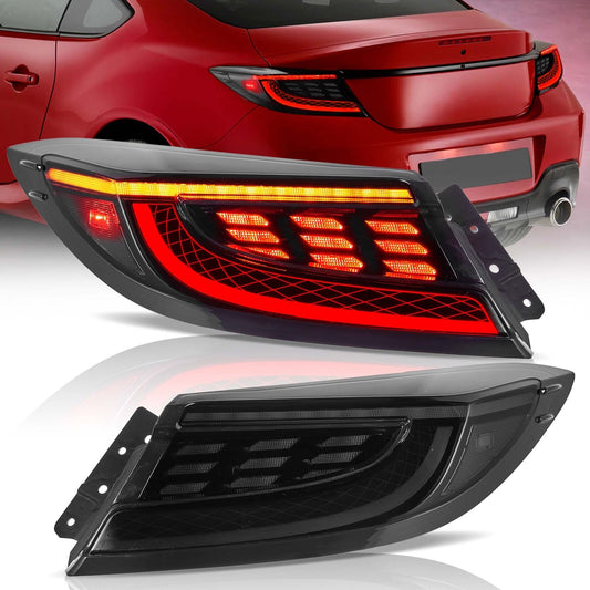 VLAND Smoked Lens LED Tail lights Assembly For Toyota GR86 Subaru BRZ 2022-2024