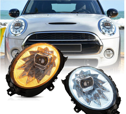 Vland 2Pcs LED Headlights For 2014-2018 BMW Mini Cooper F56 W/Sequential Signal
