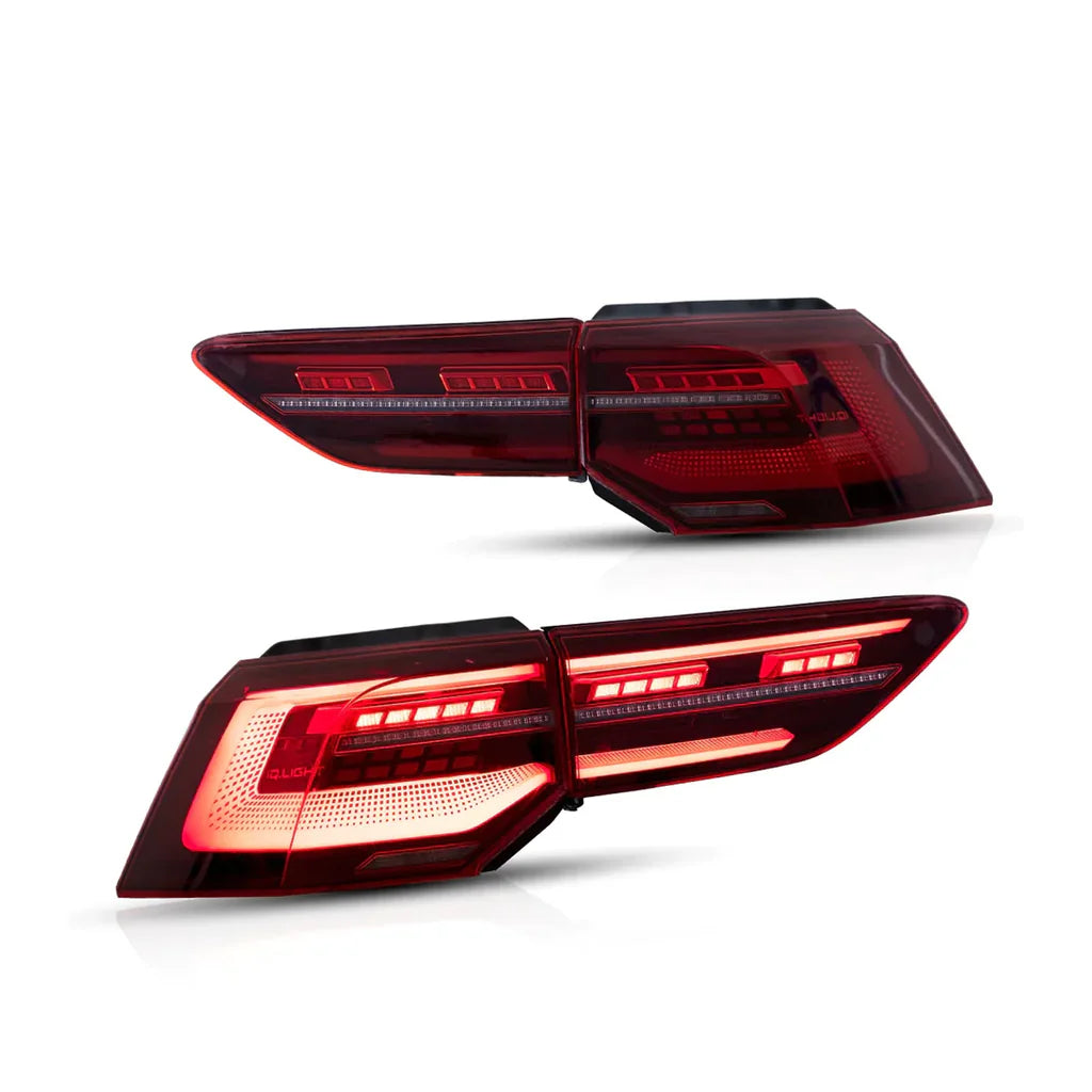 MK8R Style Sequential LED Red Lens Tail Lights for 2021-2024 Volkswagen Golf MK8 | Autoglo Australia