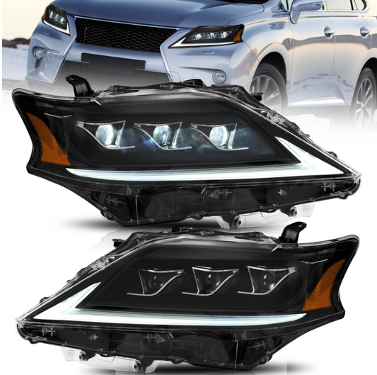 VLAND Pair LED Projector Headlights For 2009-2015 Lexus RX RX270 RX300 RX350
