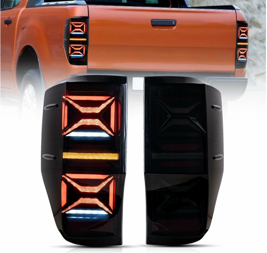 VLAND Full LED Tail Lights For Ford Ranger T6 2012-2018 With Sequential Signals